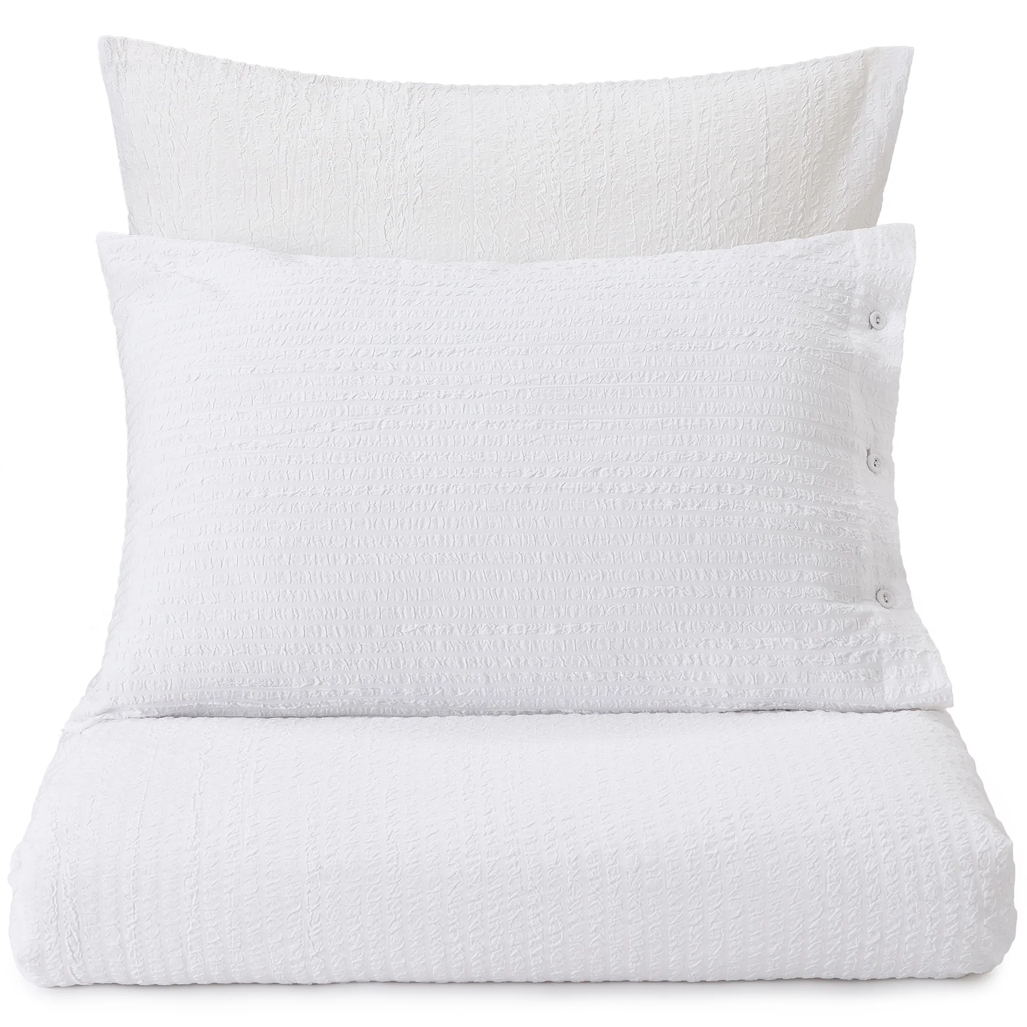 Seersucker-Bettwsche-Set Ansei [Wei]