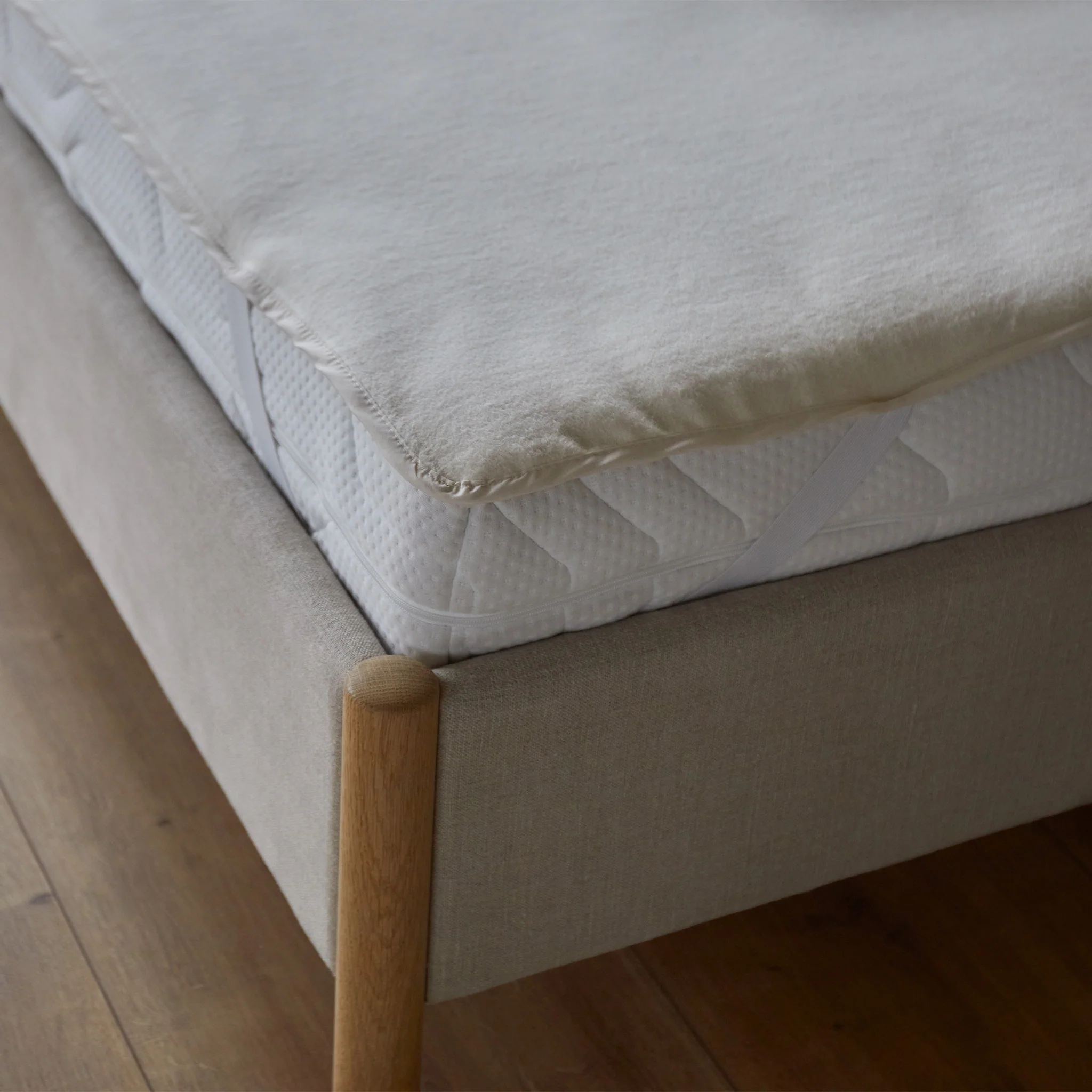 Molton-Matratzenschoner Mirina [Natur]