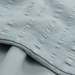 Seersucker-Bettwsche-Set Serras [Helles Grüngrau]