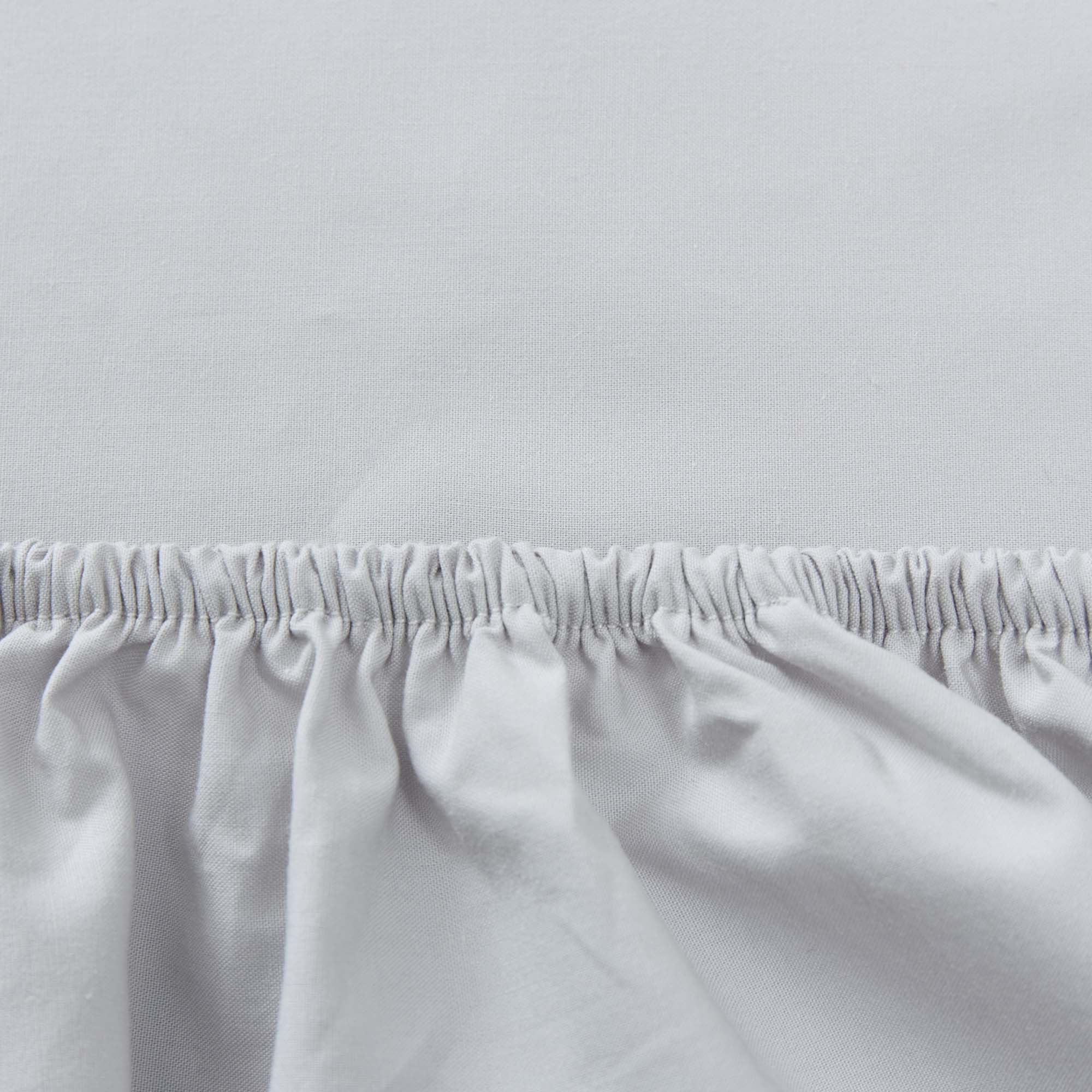 Perkal-Spannbettlaken Perpignan [Hellgrau]