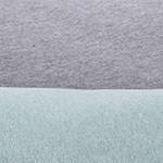 Wende-Jersey-Bettwsche Coria [Helles Graugrün-Melange/Grau-Melange/Grau]