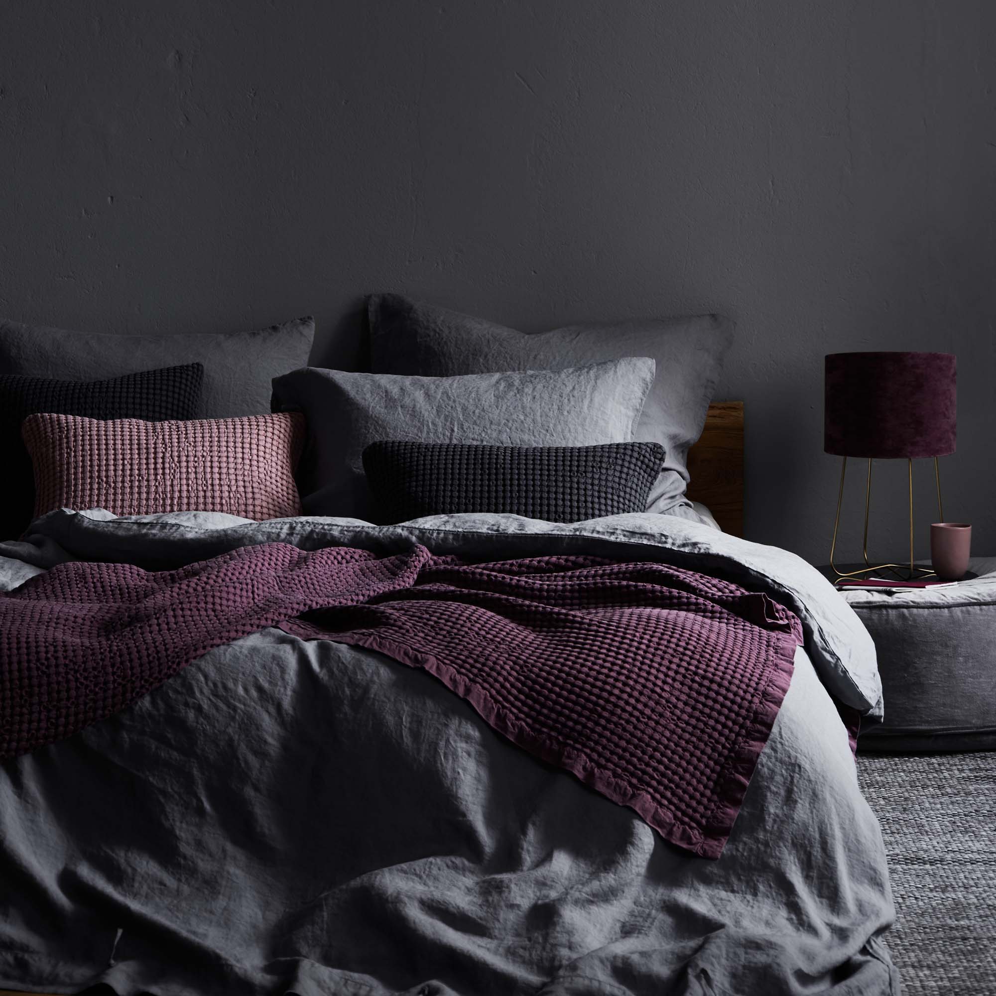 Leinenbettwsche Figuera [Anthrazit]