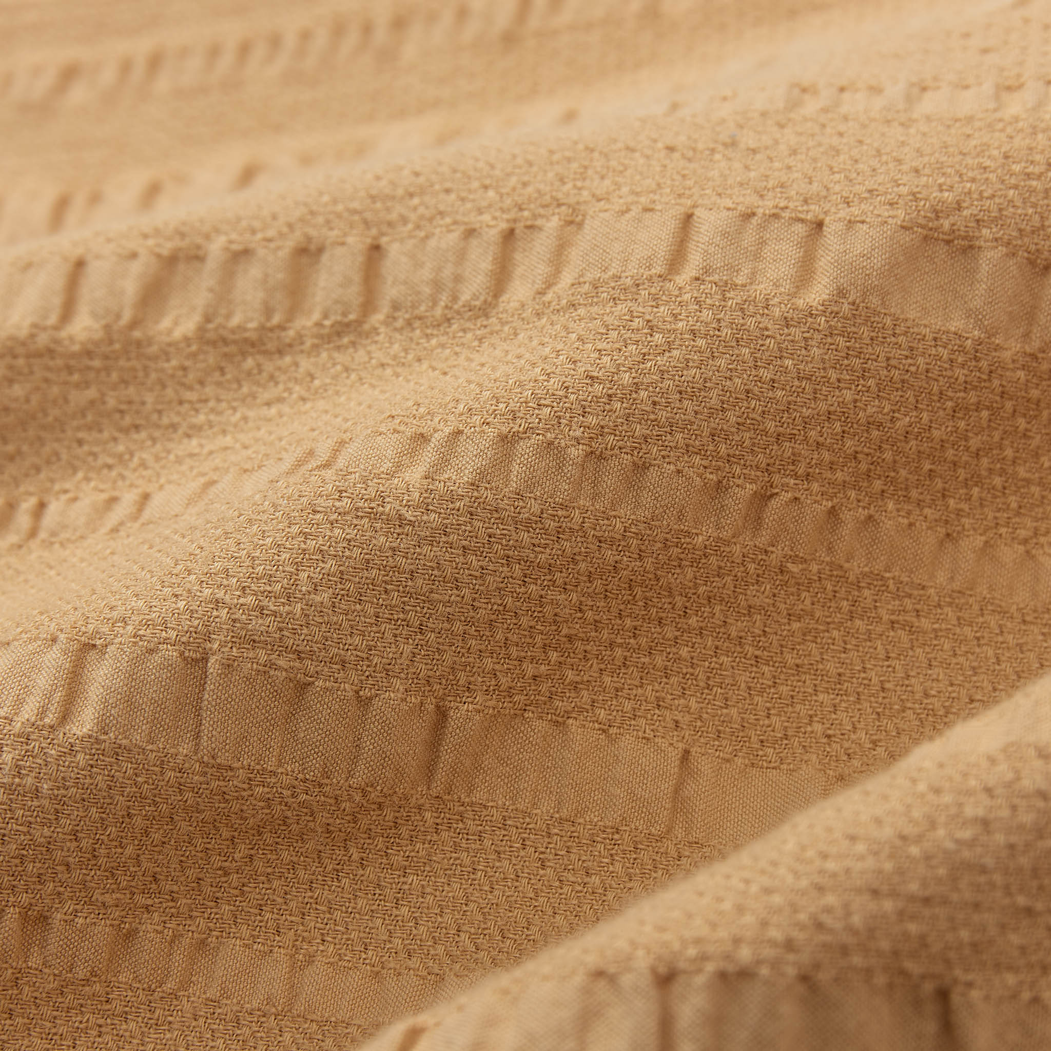 Seersucker-Bettwsche Serras [Blasses Ocker]