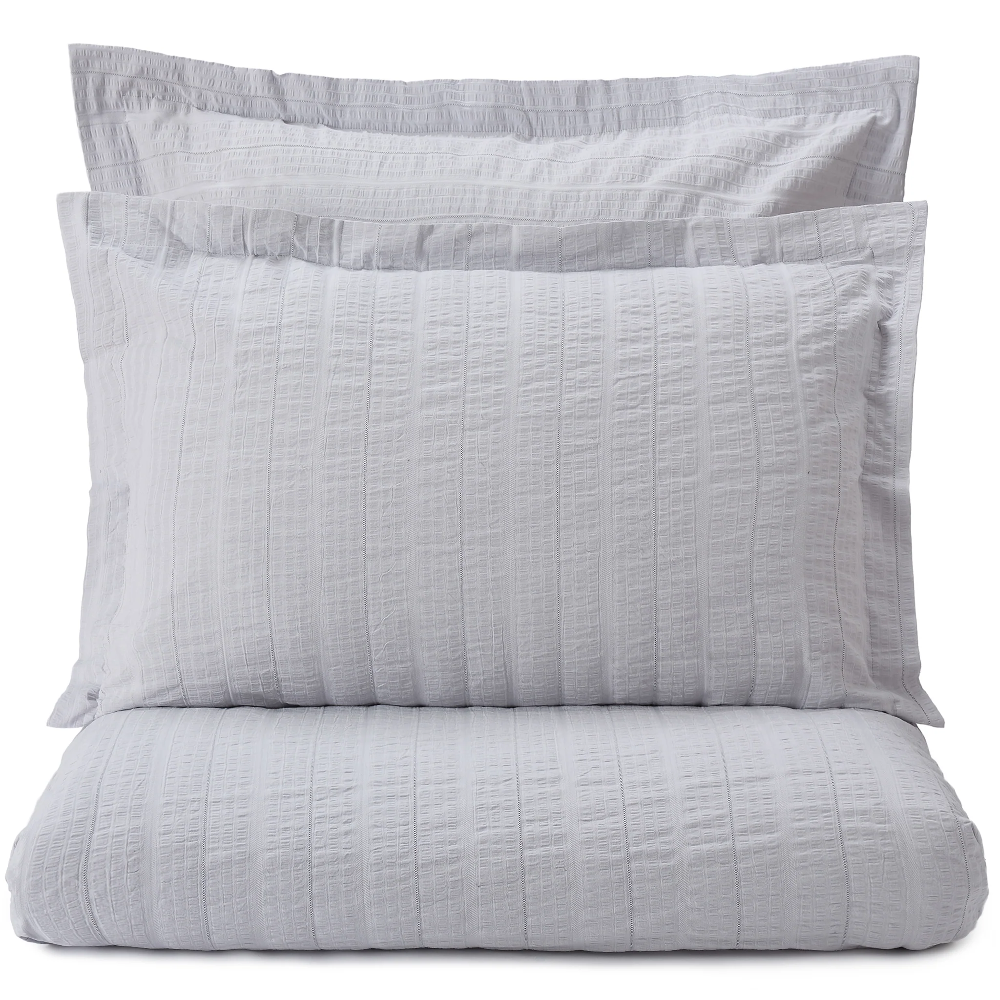 Seersucker-Bettwsche Altura [Silbergrau/Silber]