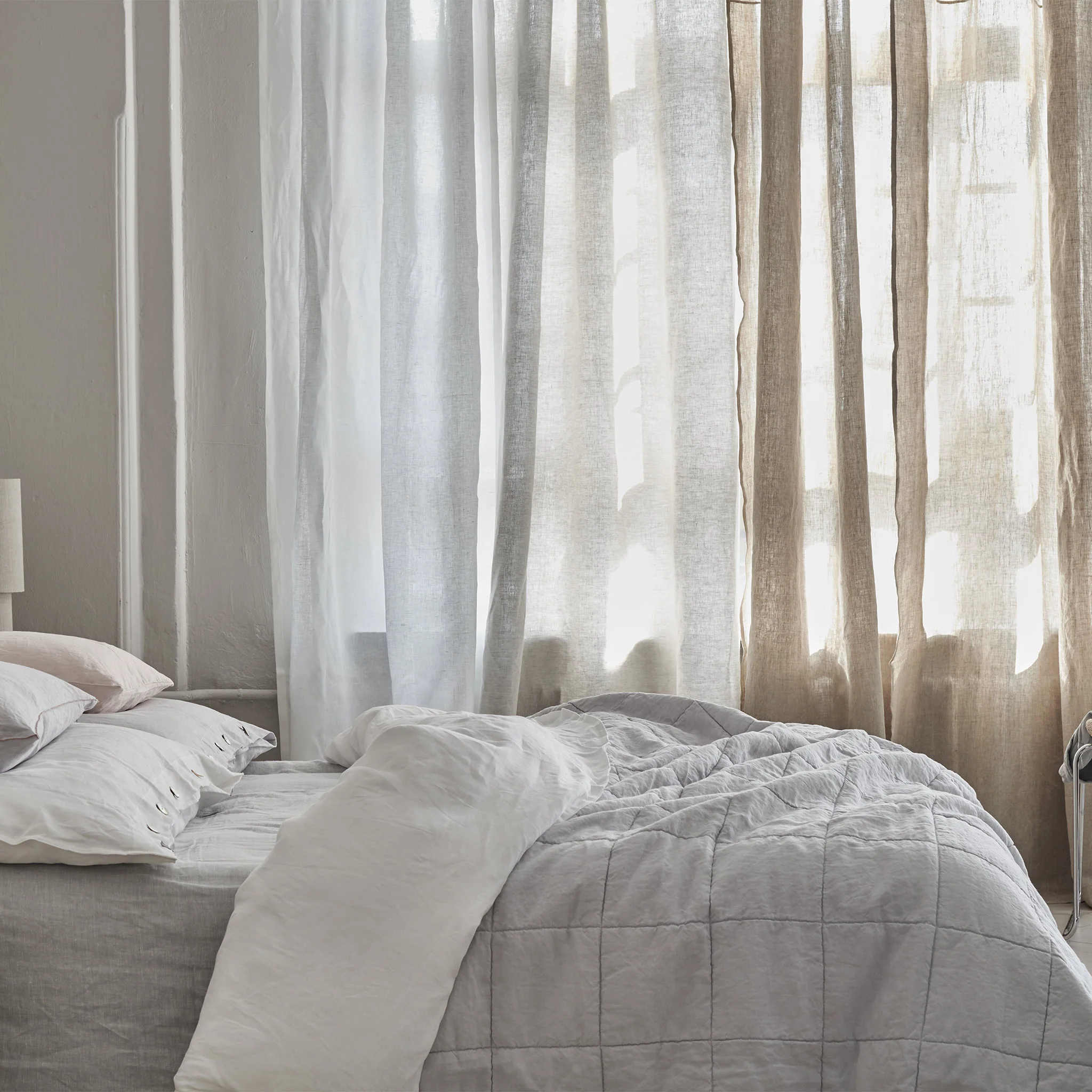 Tagesdecke Karlay [Hellgrau]