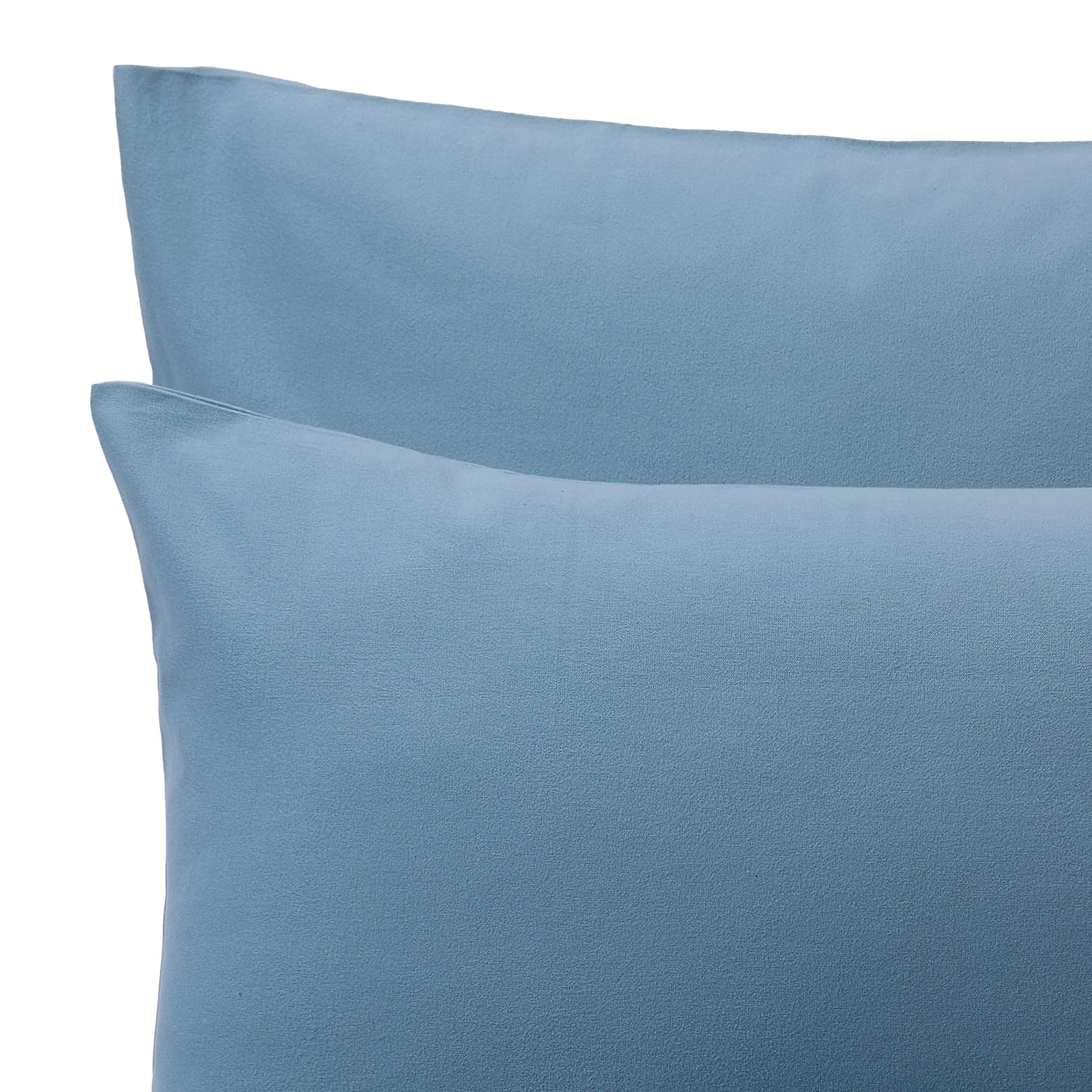 Flanell-Bettwsche Telhado [Dunkles Nebelblau]