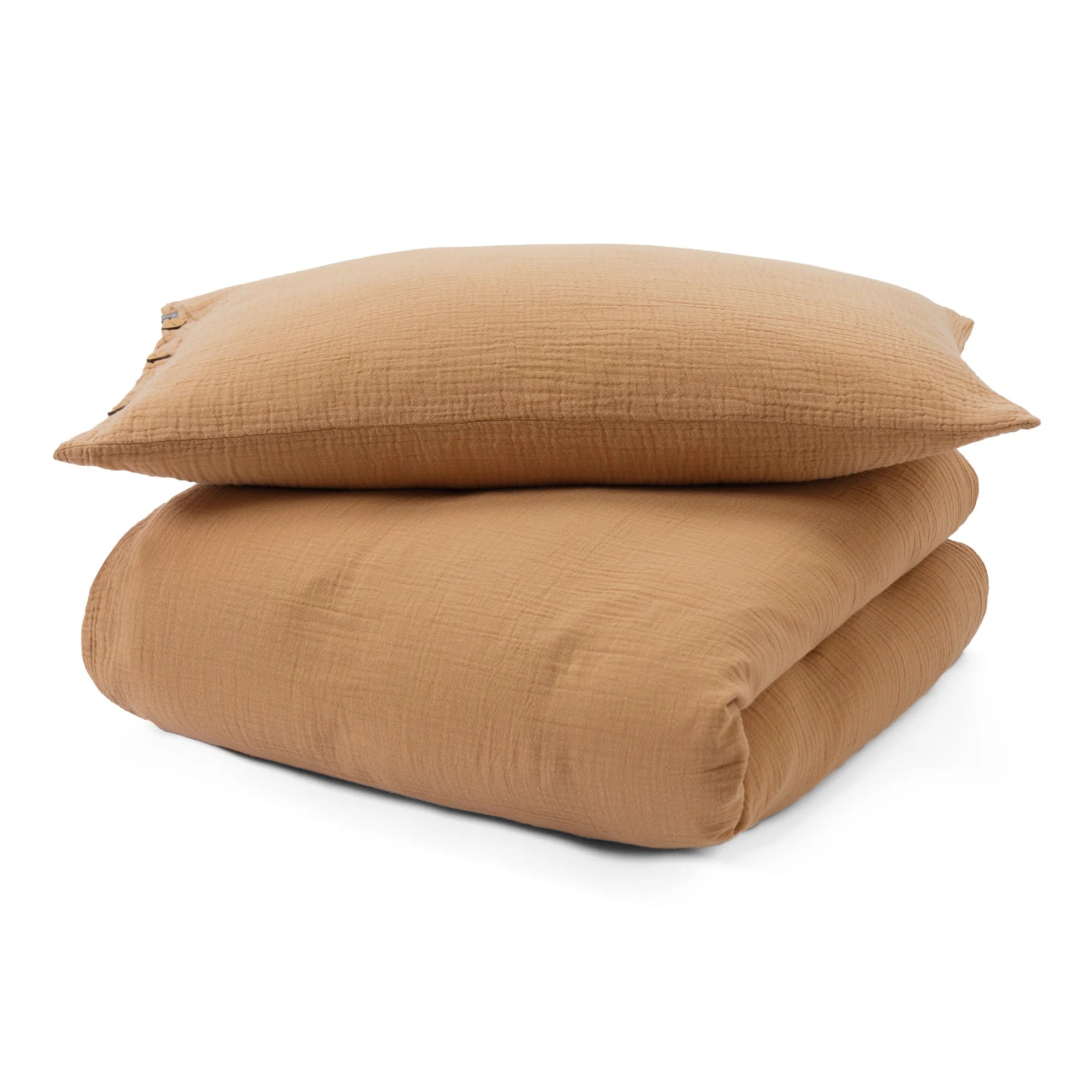 Musselin-Kinderbettwsche-Set Mondimi [Kork]