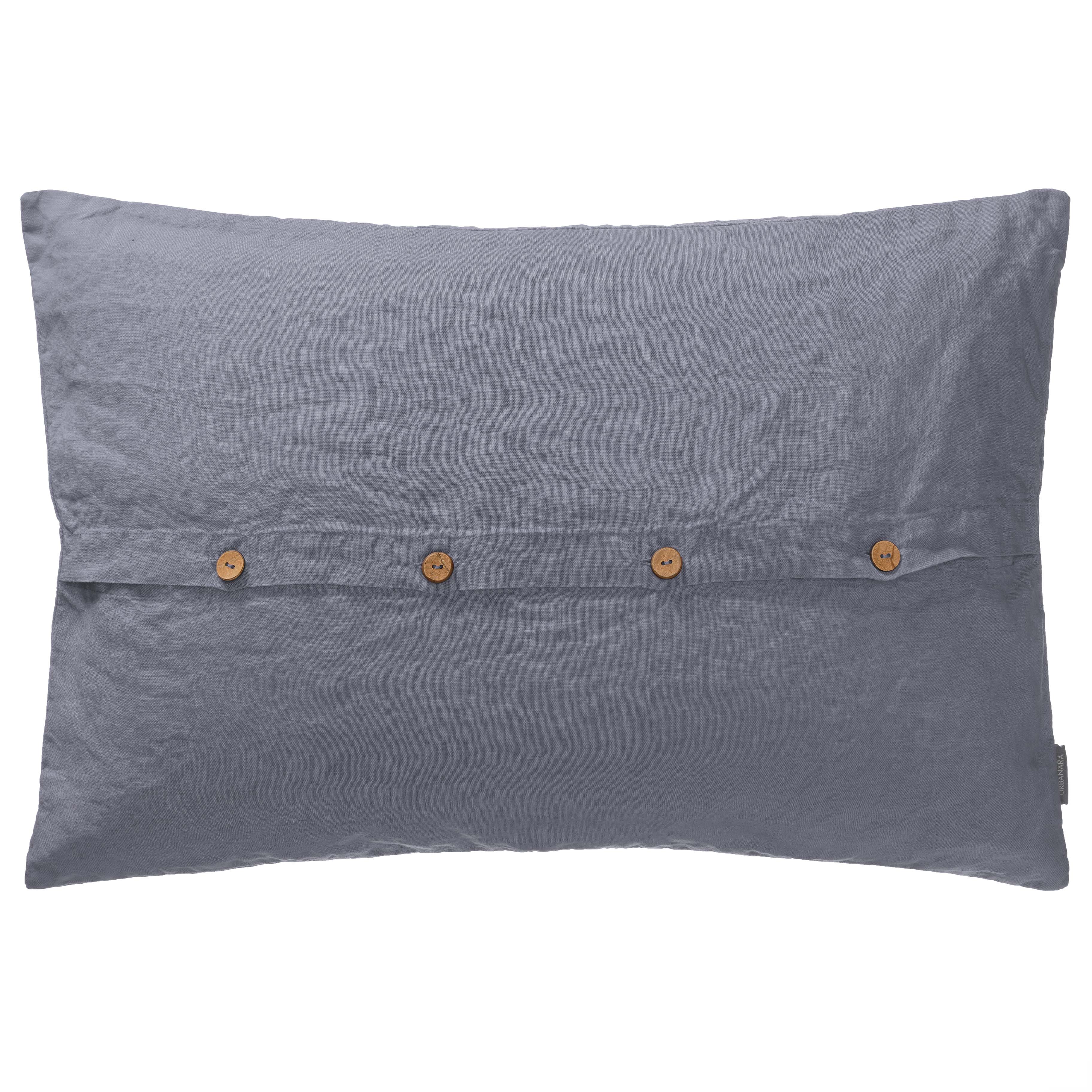 Leinen-Kissenhülle Mafalda [Anthrazit]