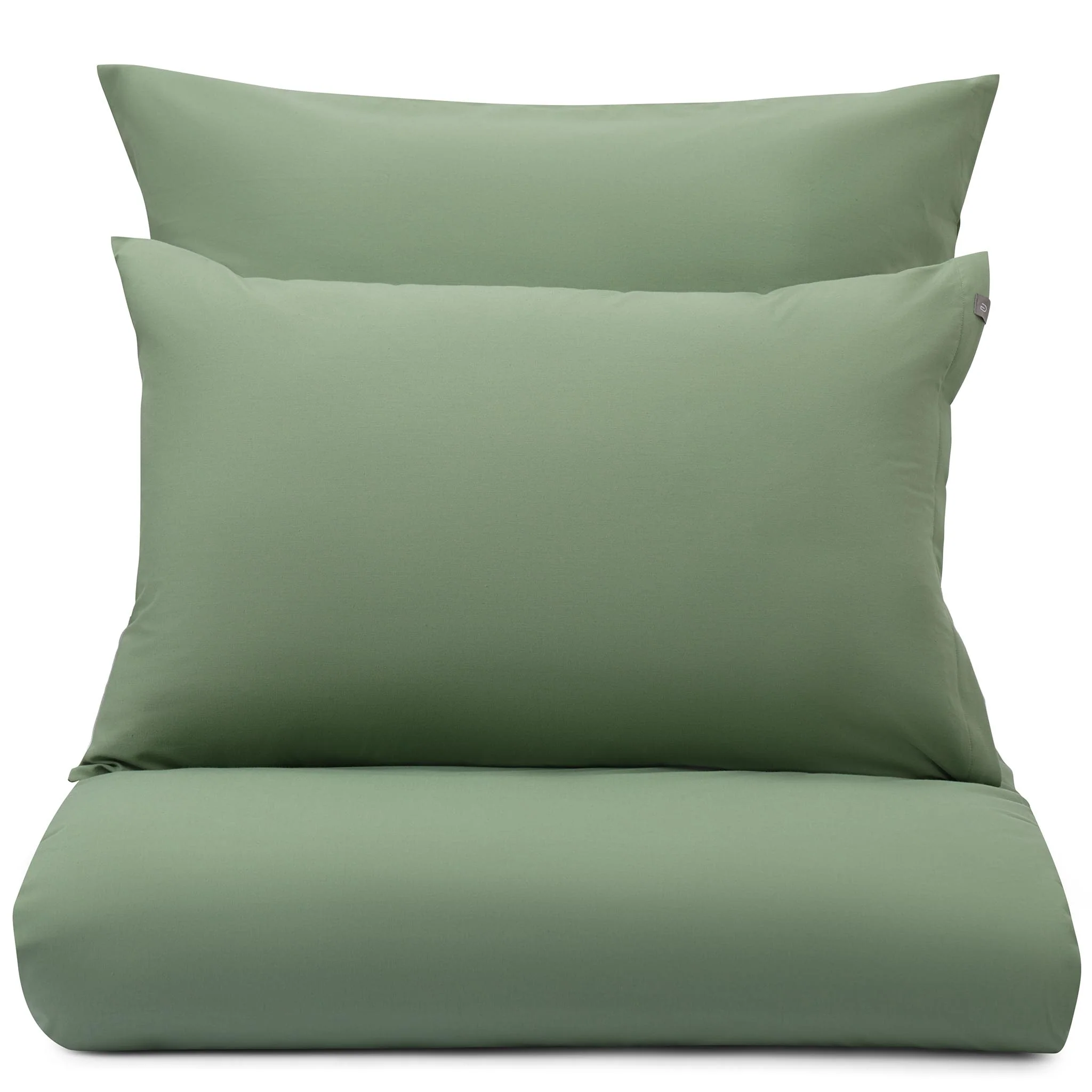 Baumwoll-Bettwsche-Set Mata [Dunkles Salbeigrün]
