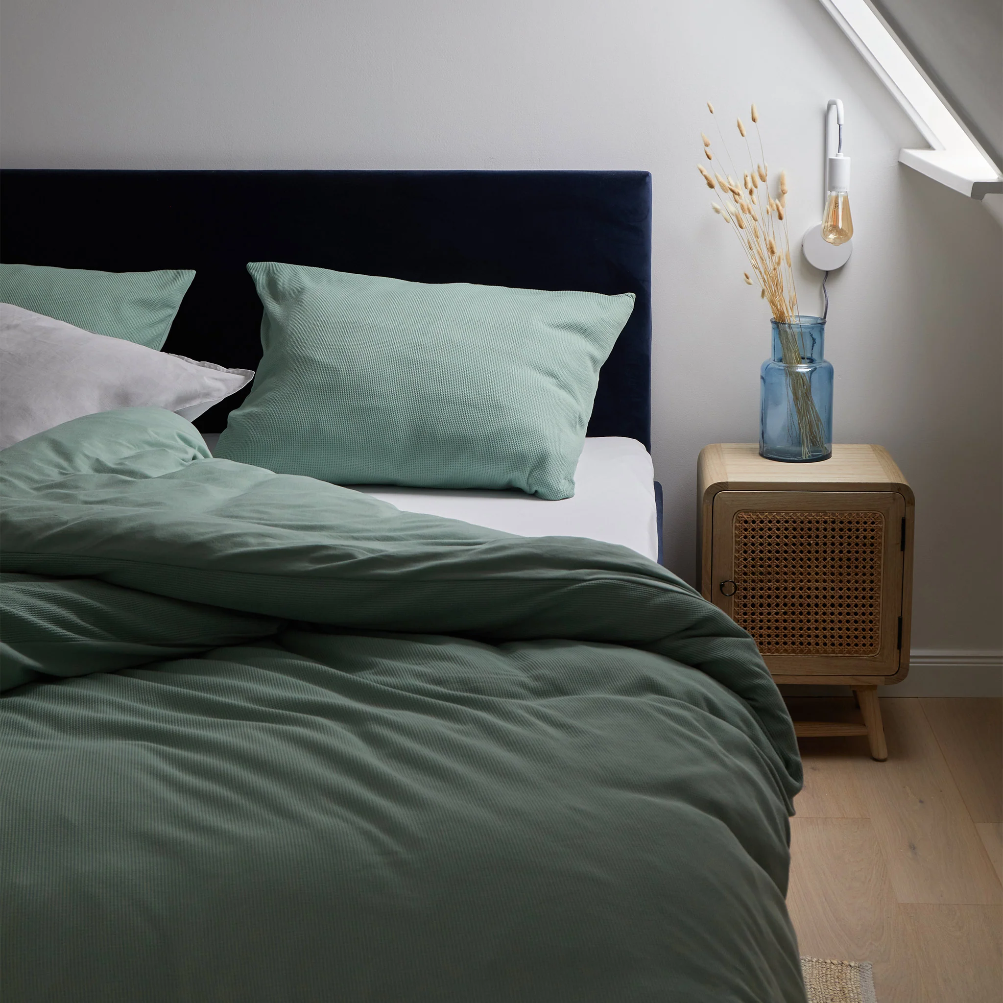 Jersey-Bettwsche Medelo [Salbeigrün]