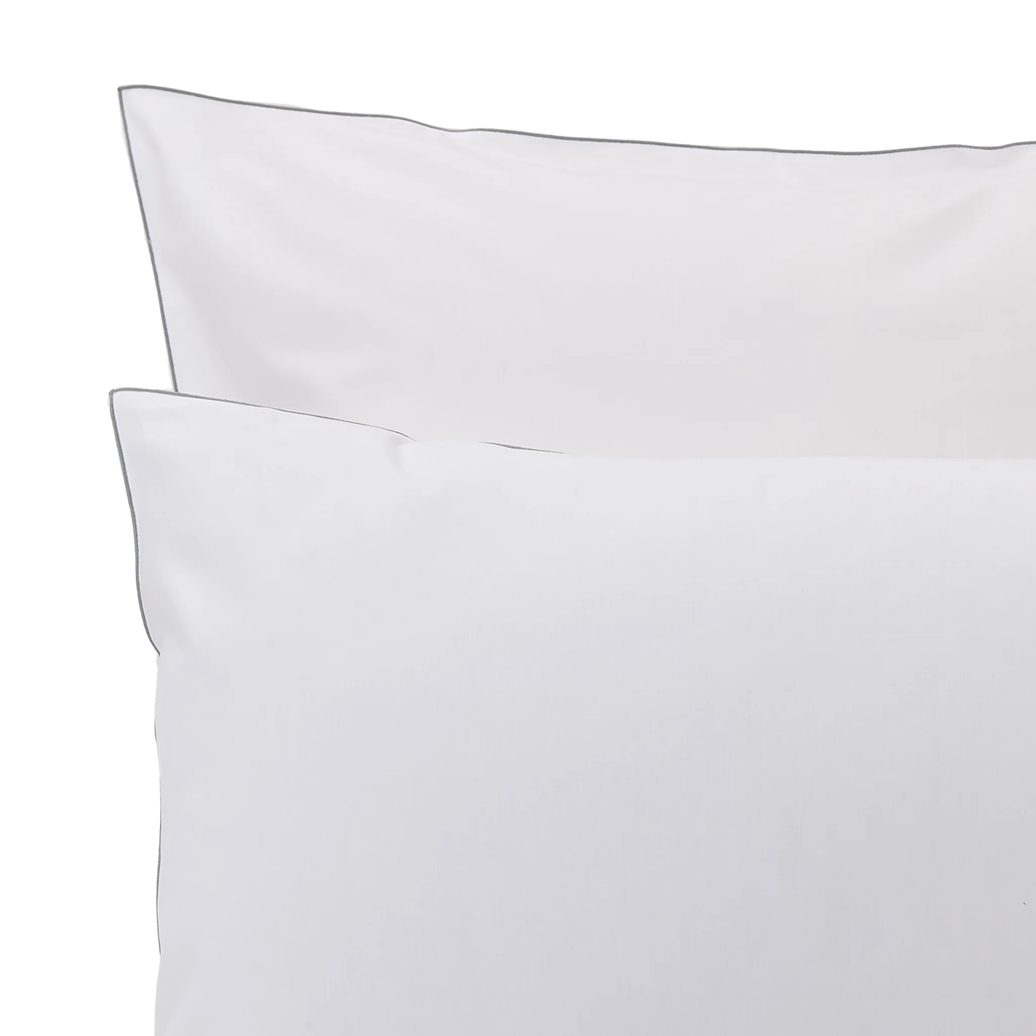 Perkal-Bettwsche-Set Areias [Weissgrun/Grau]