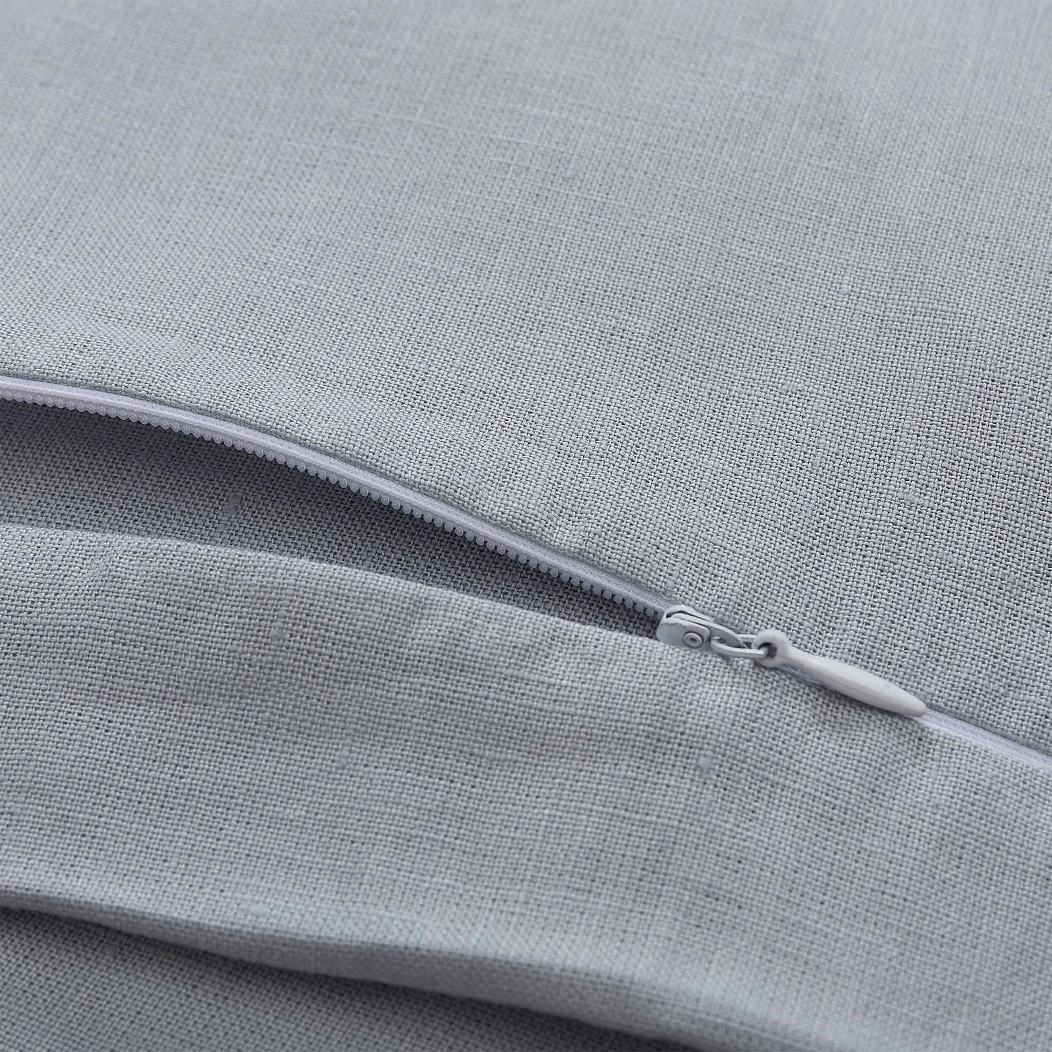 Bio-Leinenbettwsche-Set Ferro [Helles Grüngrau]