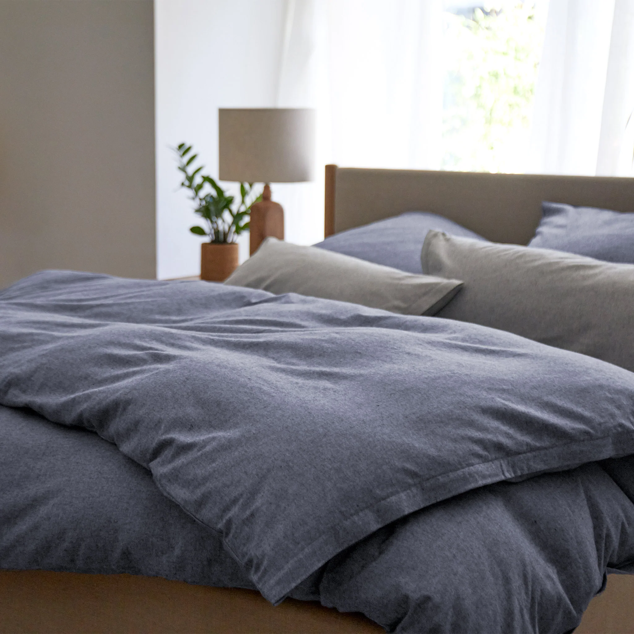 Flanellbettwsche-Set Melloa [Blau]