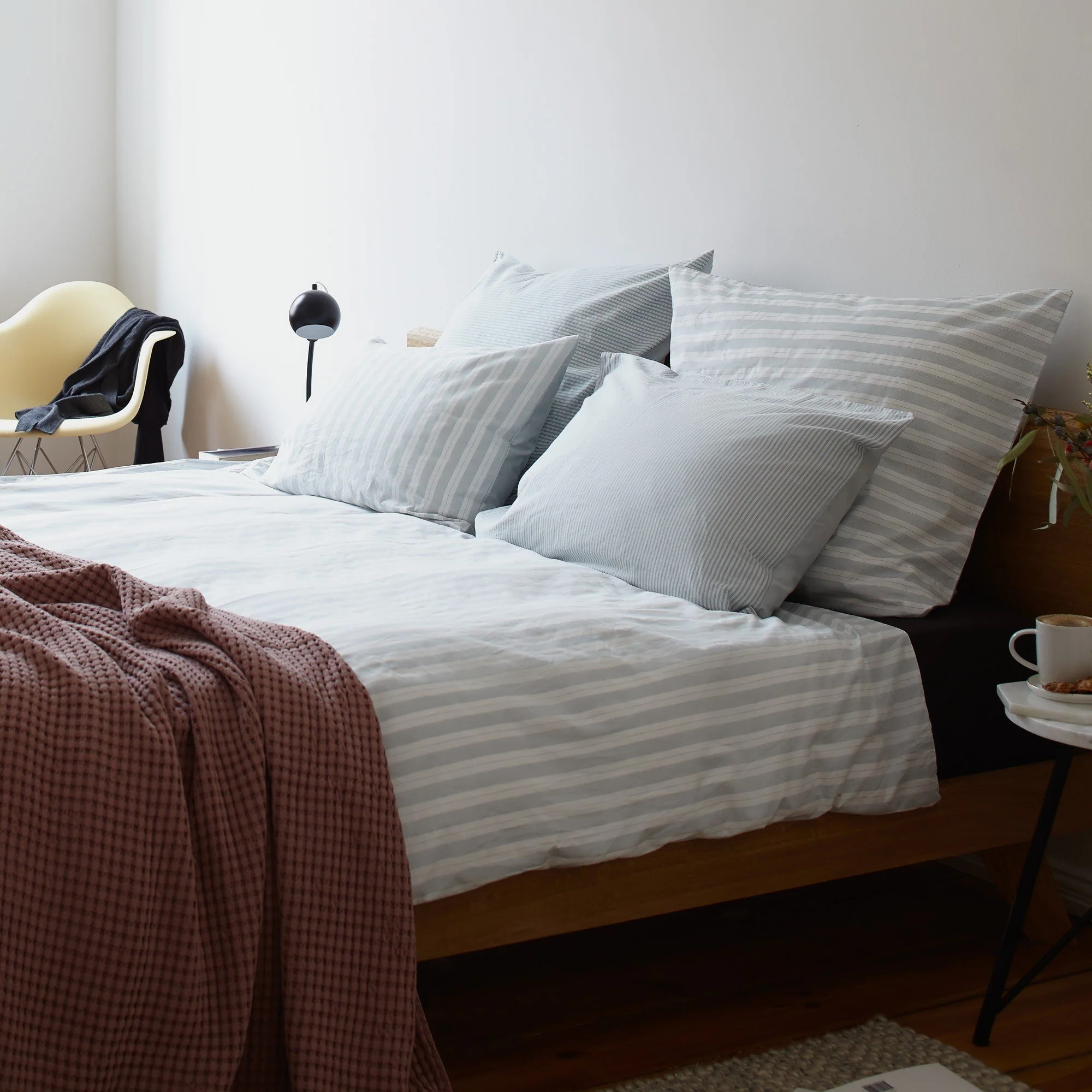 Kissenbezug Izeda [Blau/Wei]