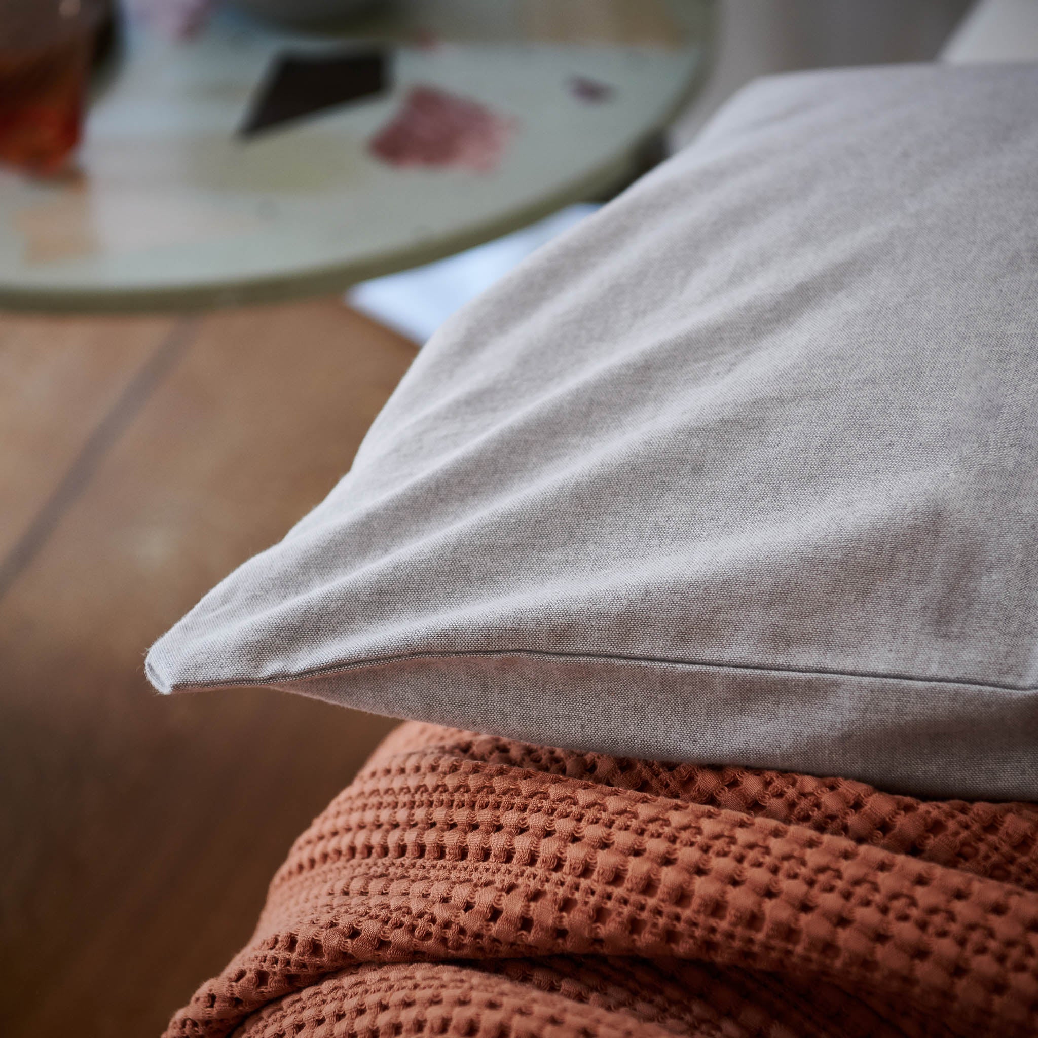 Flanell-Bettwsche Vilar [Hellgrau]