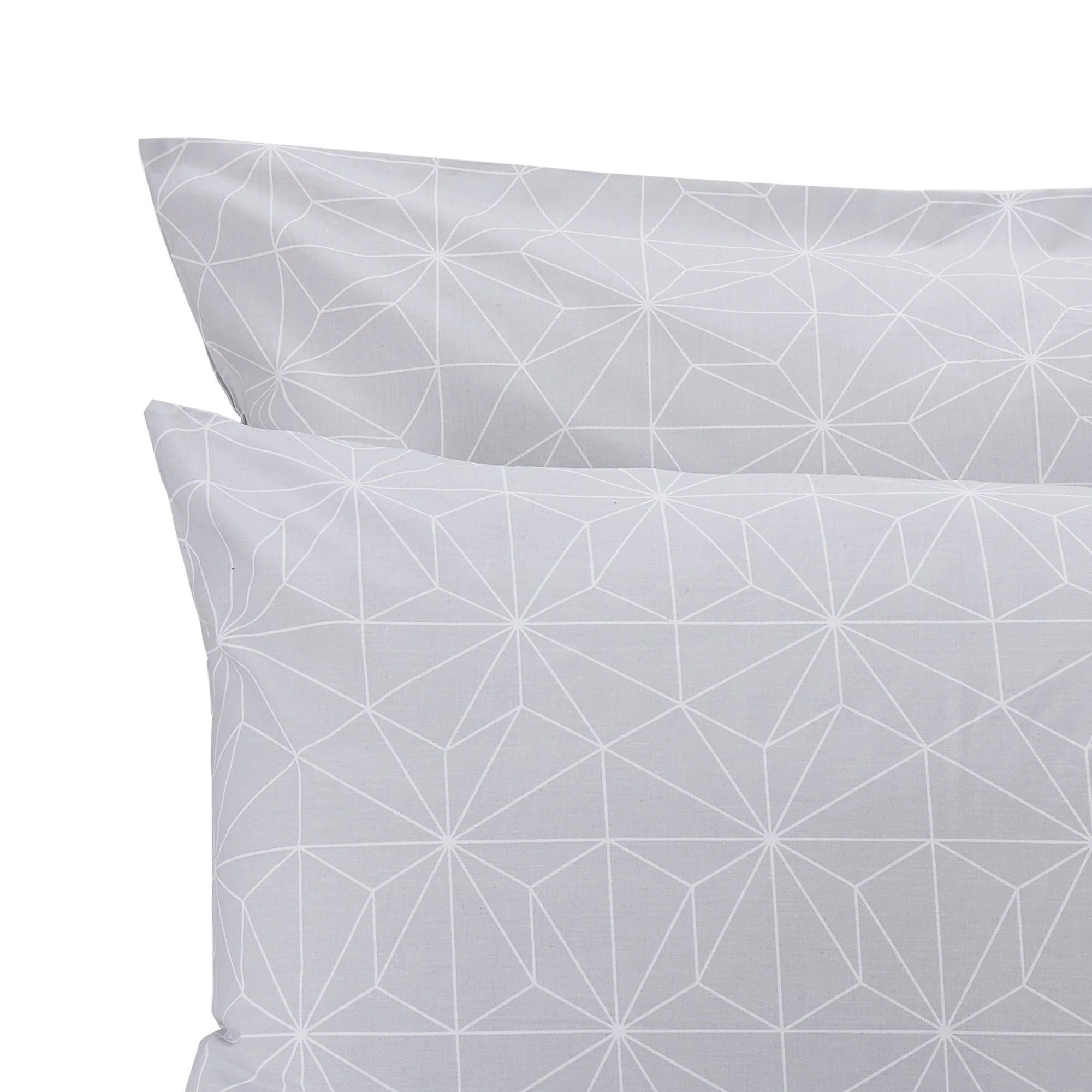 Renforcé-Bettwsche-Set Albufeira [Silbergrau/Wei]