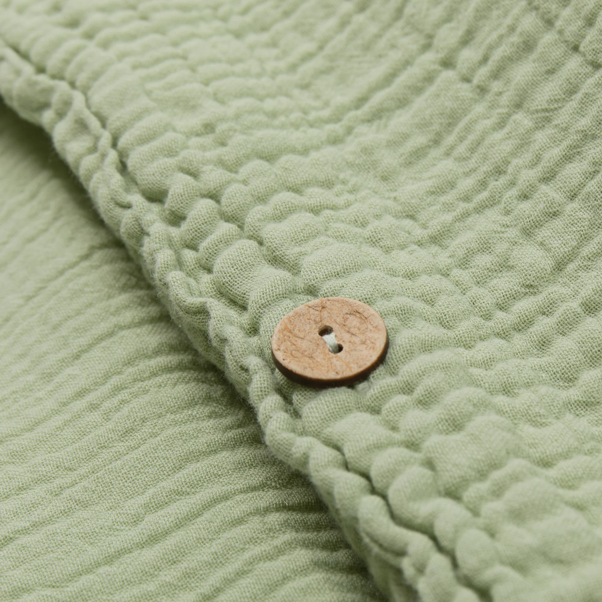 Musselin-Kinderbettwsche-Set Mondimi [Pistazie]
