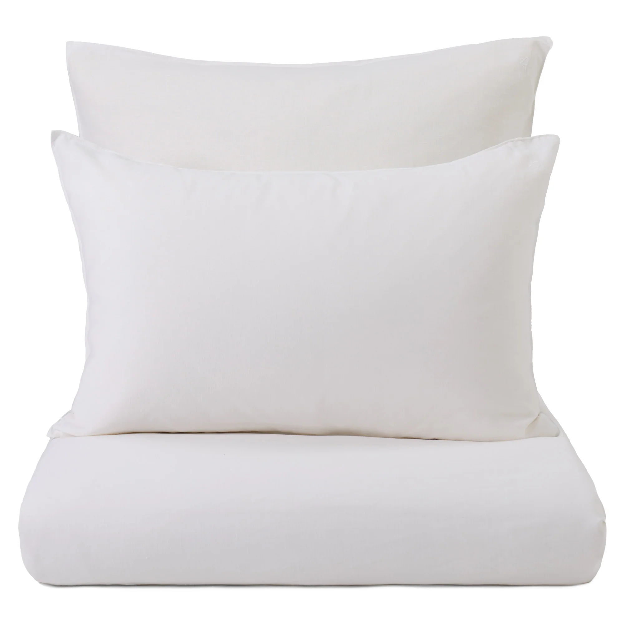 Hanf-Baumwoll-Bettwsche-Set Serena [Wei]