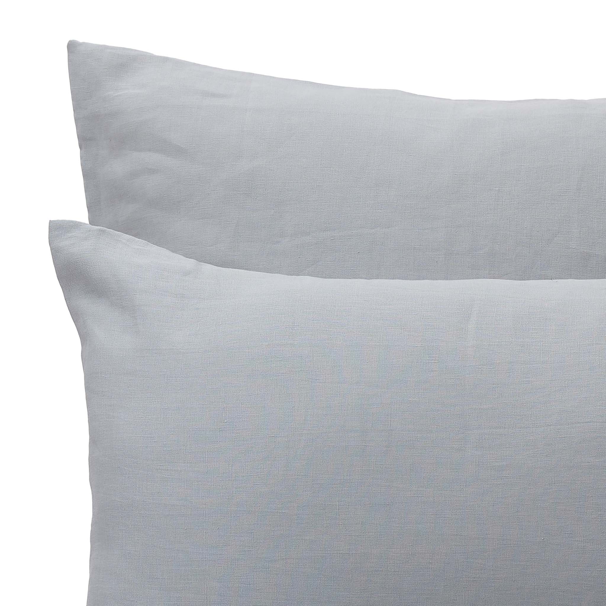 Bio-Leinenbettwsche-Set Ferro [Helles Grüngrau]