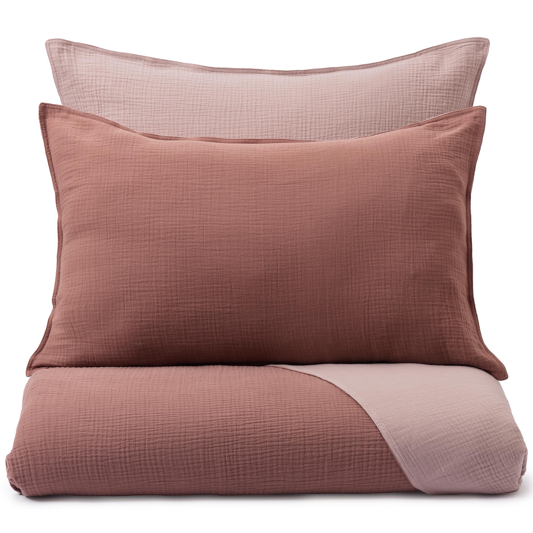 Musselin-Bettwsche Fatela [Canyon Clay & Blasses Rosa]