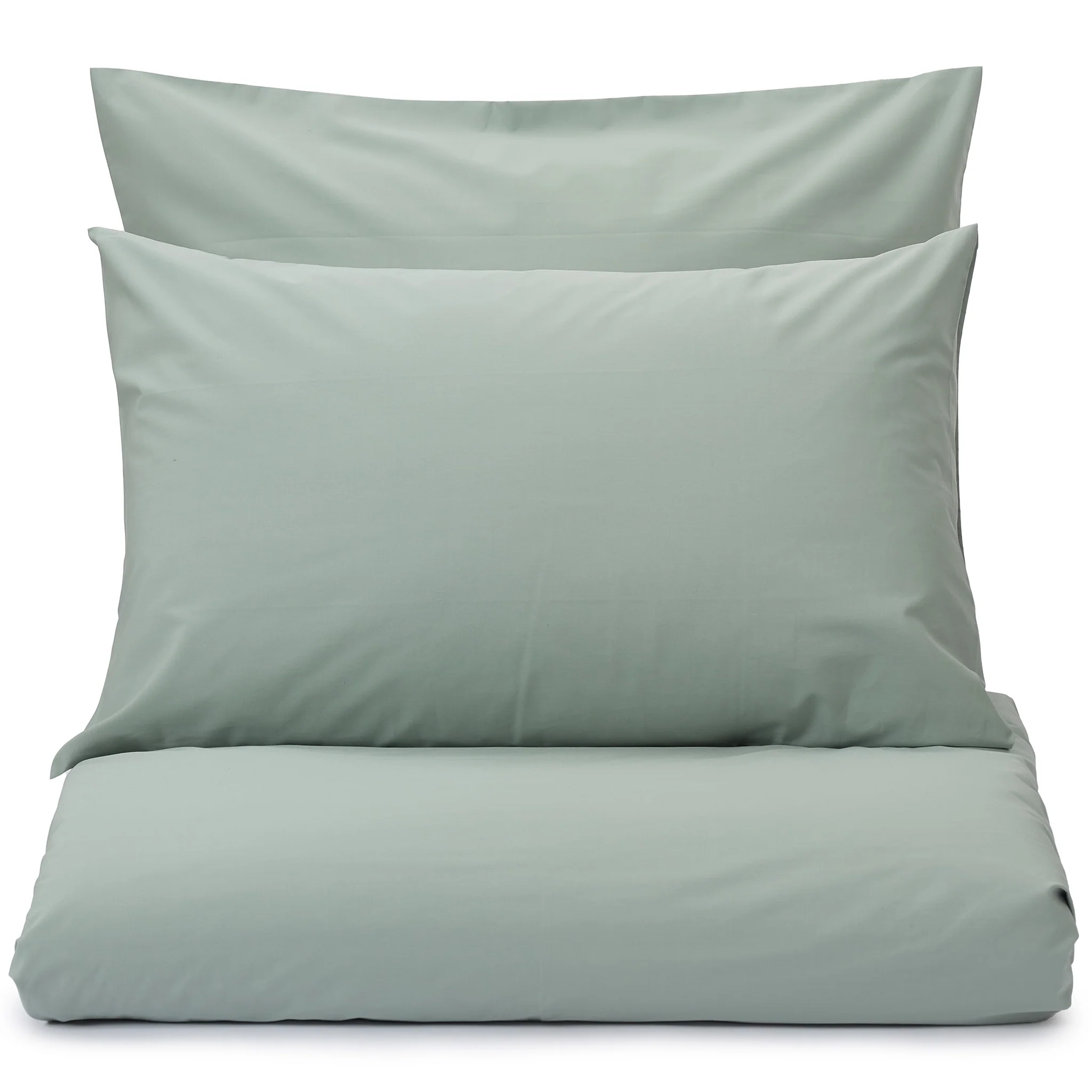 Perkal-Bettwsche-Set Perpignan [Salbeigrün]