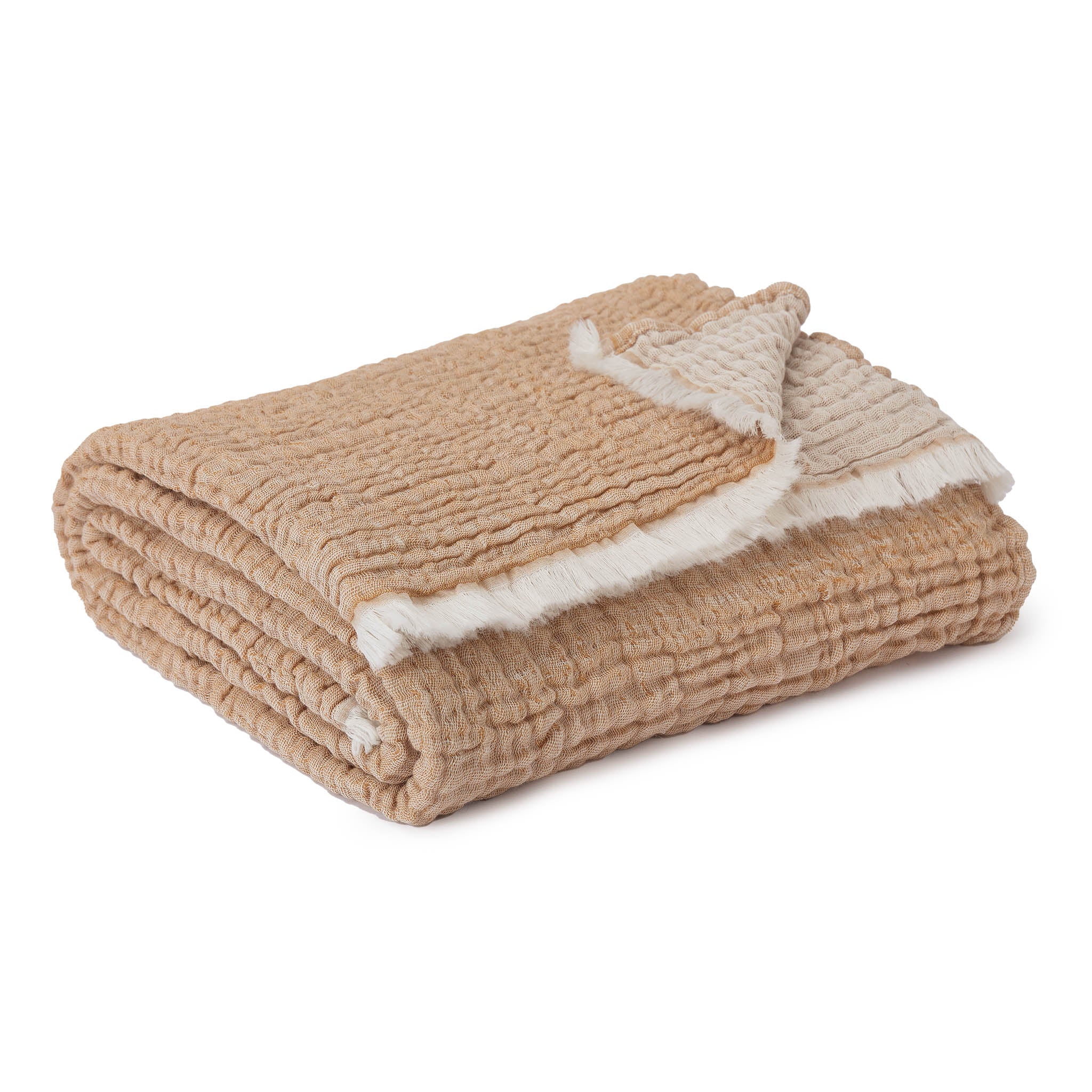 Musselin-Kinderdecke Coco  [Ocker/Natur]