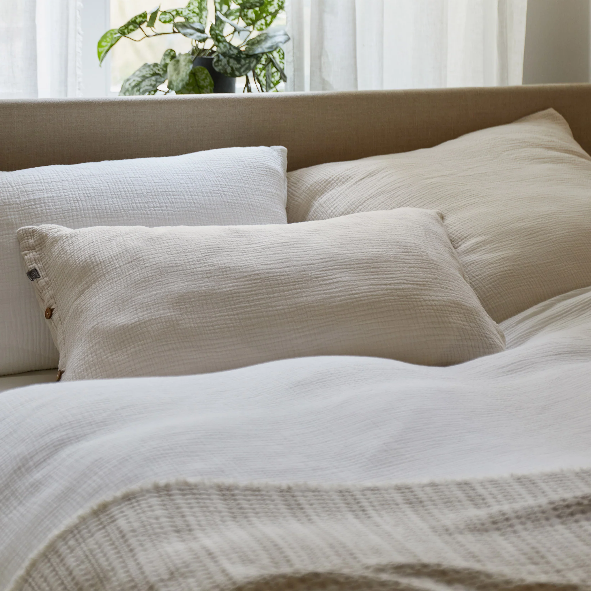 Musselin-Bettwsche-Set Trofa [Natur]