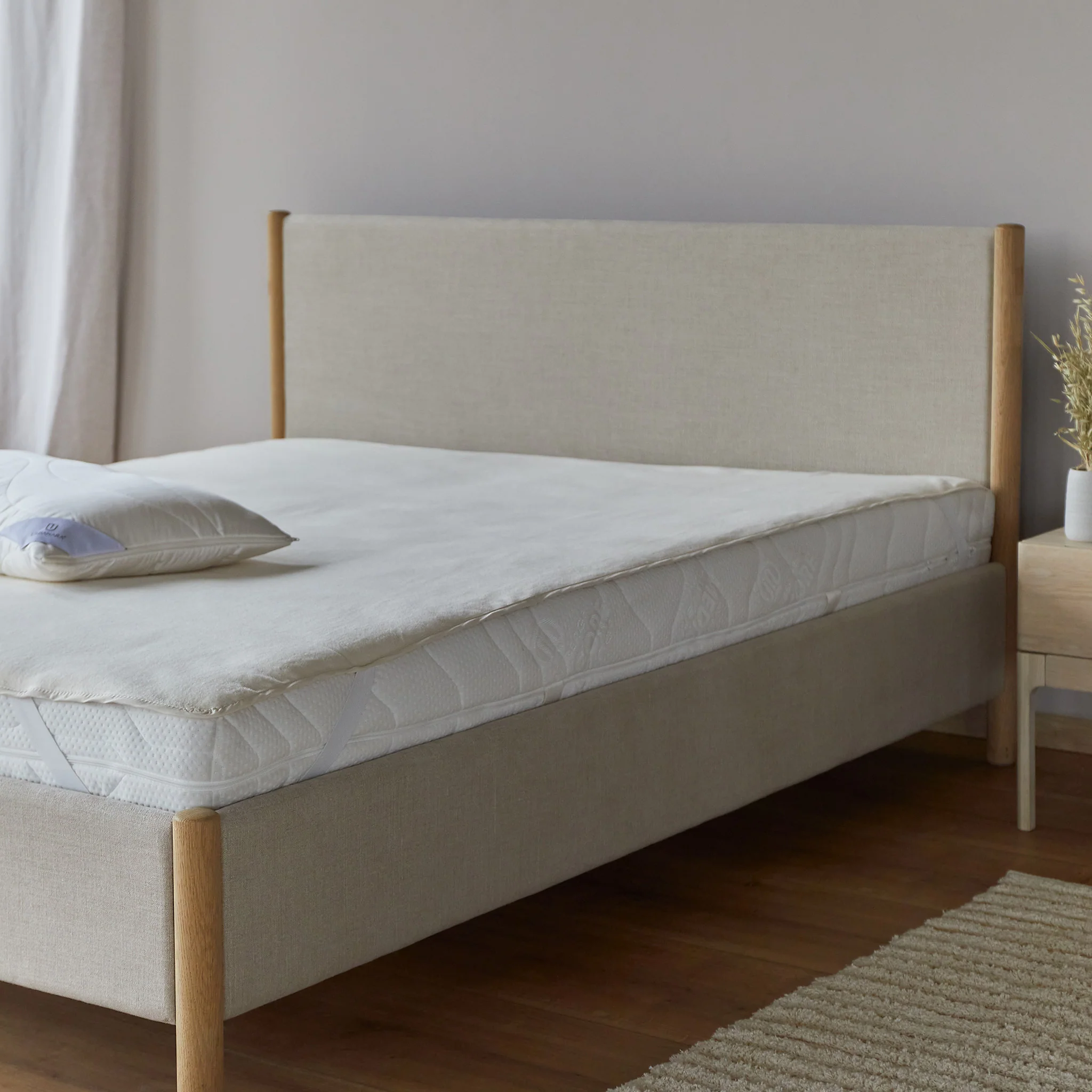 Molton-Matratzenschoner Mirina [Natur]