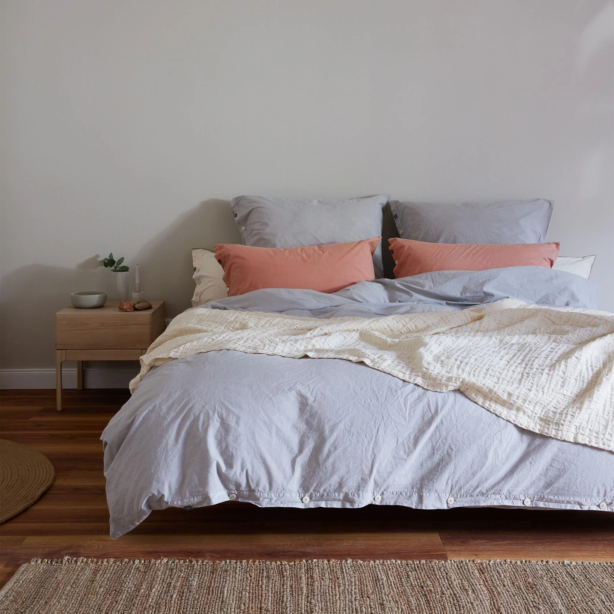 Bio-Baumwoll-Bettwsche Evora [Altrosa]