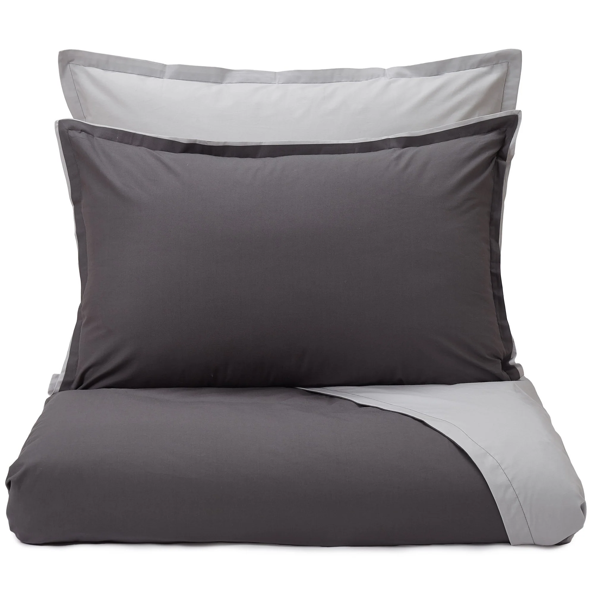 Perkal-Bettwsche Abiul [Grau/Hellgrau]