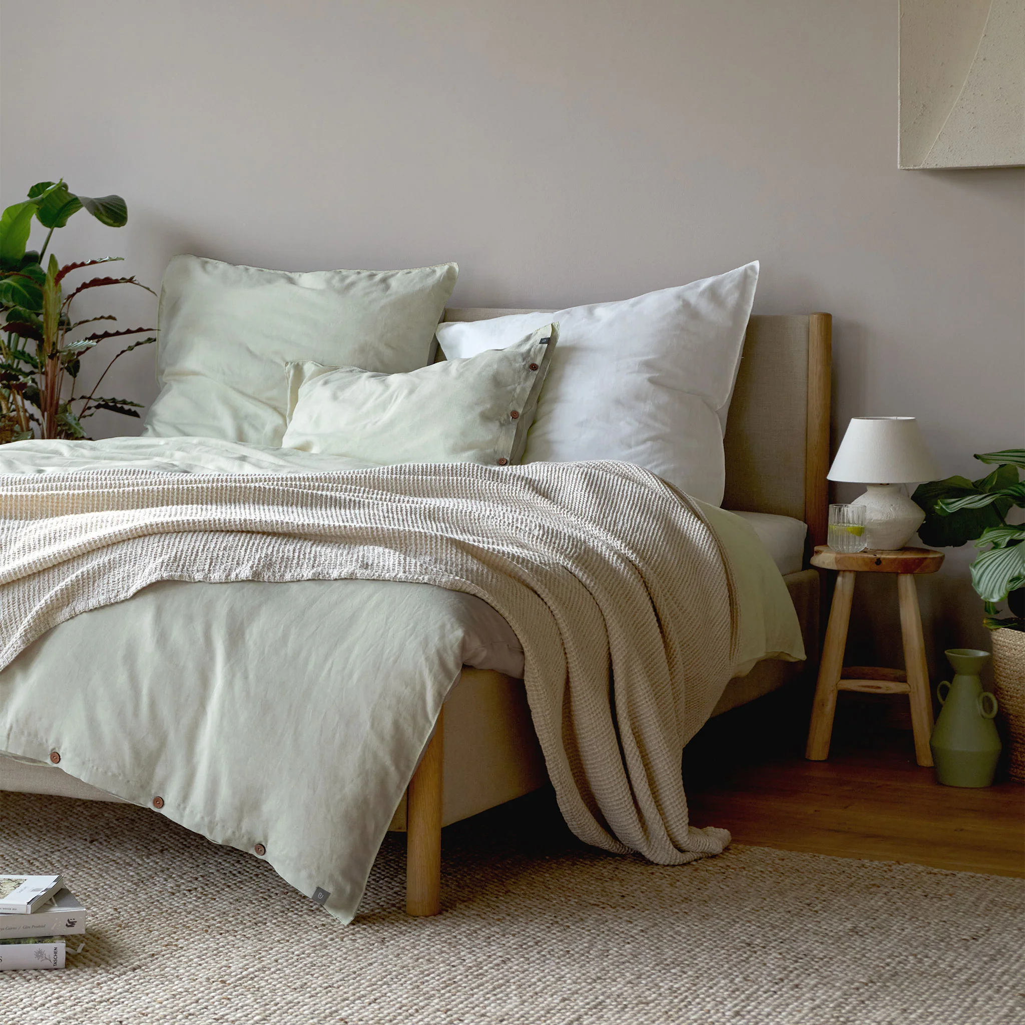 Leinen-Bettwsche Tolosa [Wei]