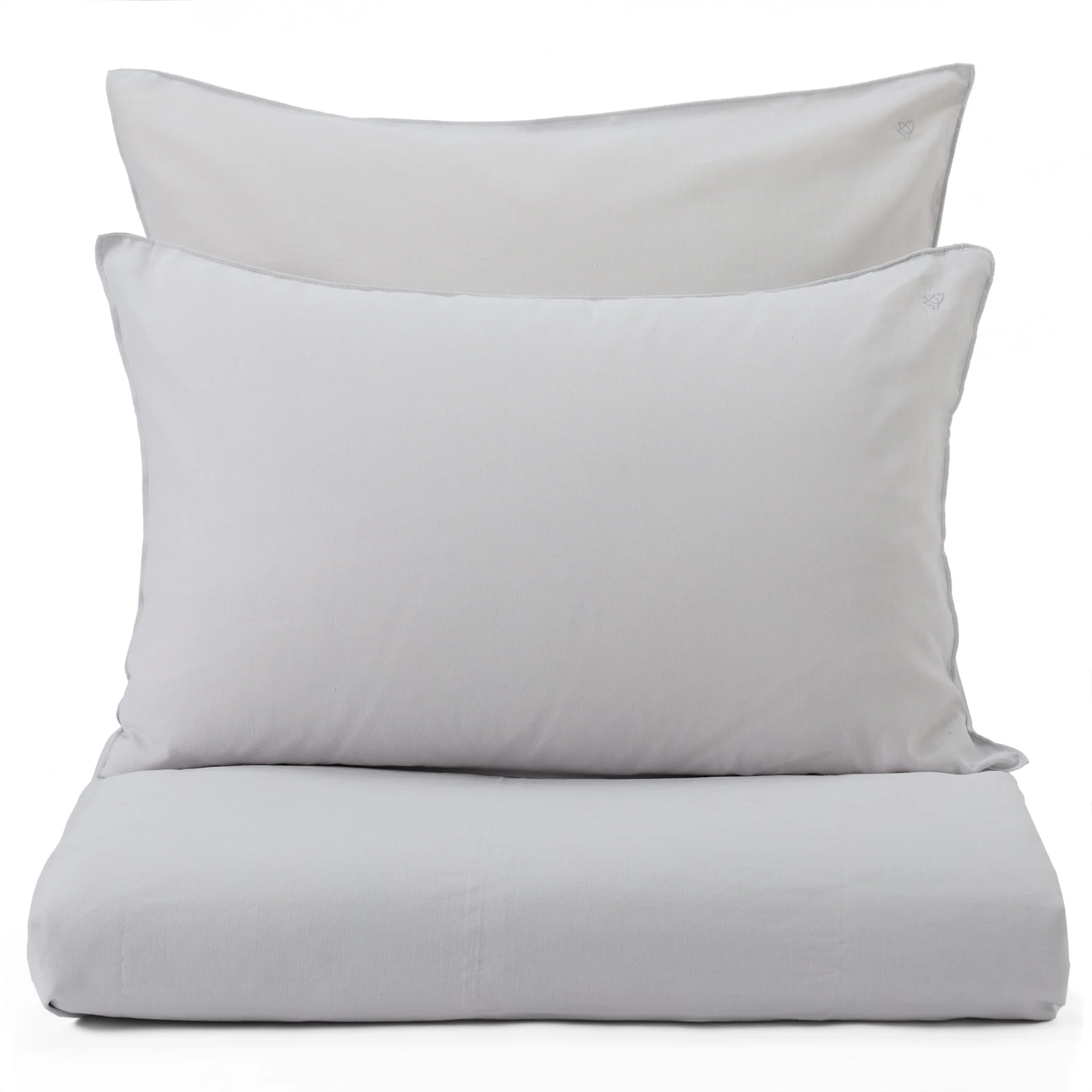 Hanf-Baumwoll-Bettwsche-Set Serena [Hellgrau]