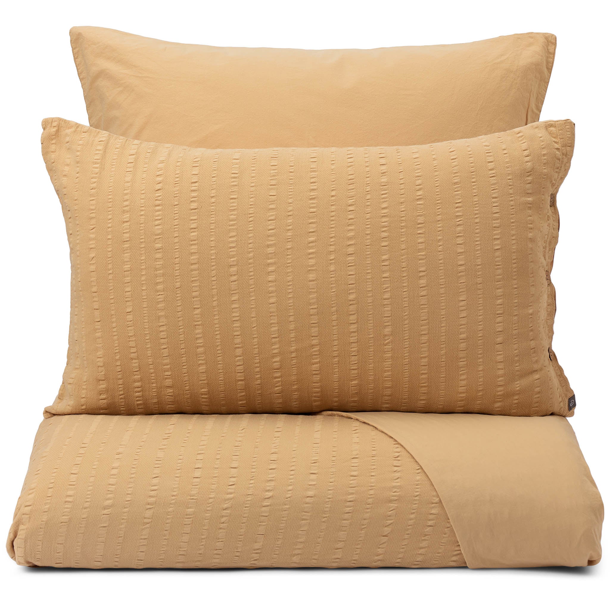 Seersucker-Bettwsche Serras [Blasses Ocker]