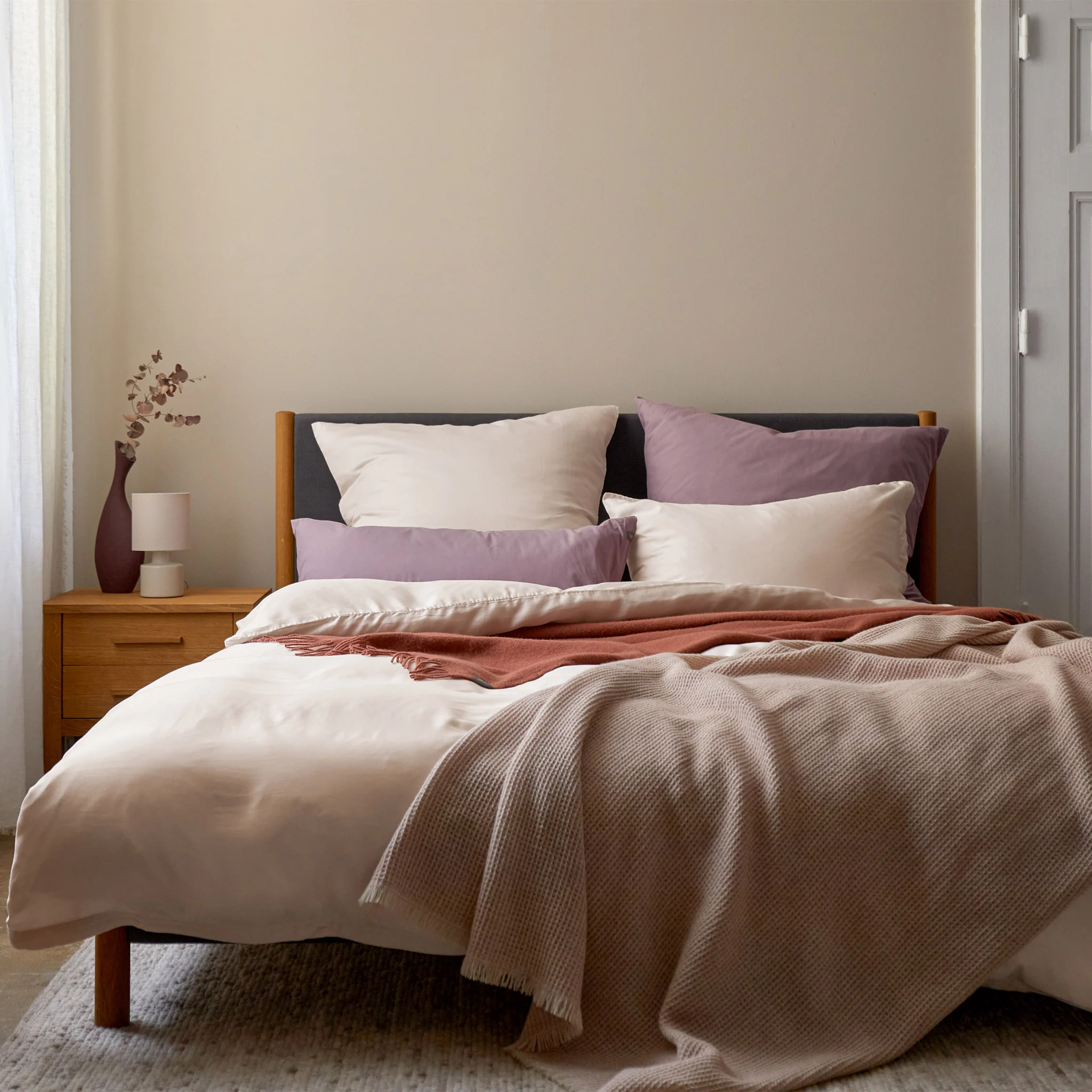 Satinbettwsche-Set Seretta [Champagner]