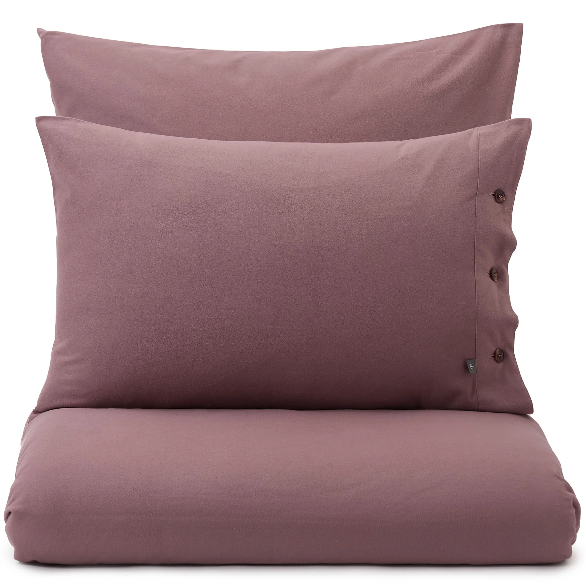 Flanell-Bettwsche Telhado [Dunkles Taupe]