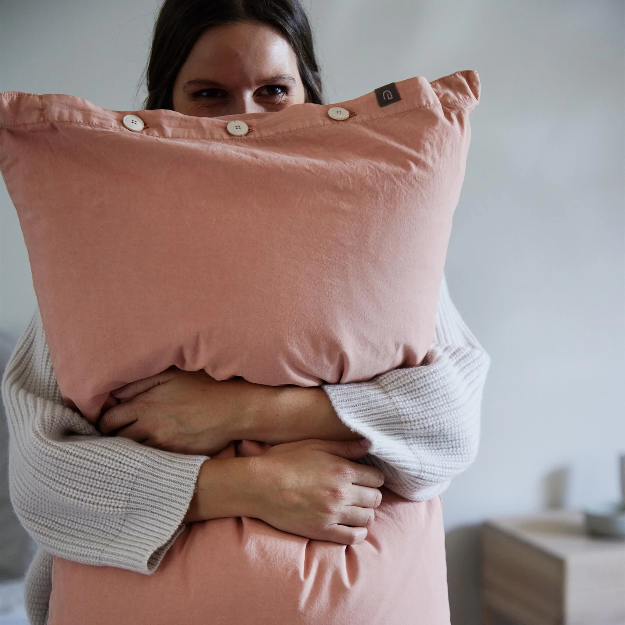 Bio-Baumwoll-Bettwsche Evora [Altrosa]