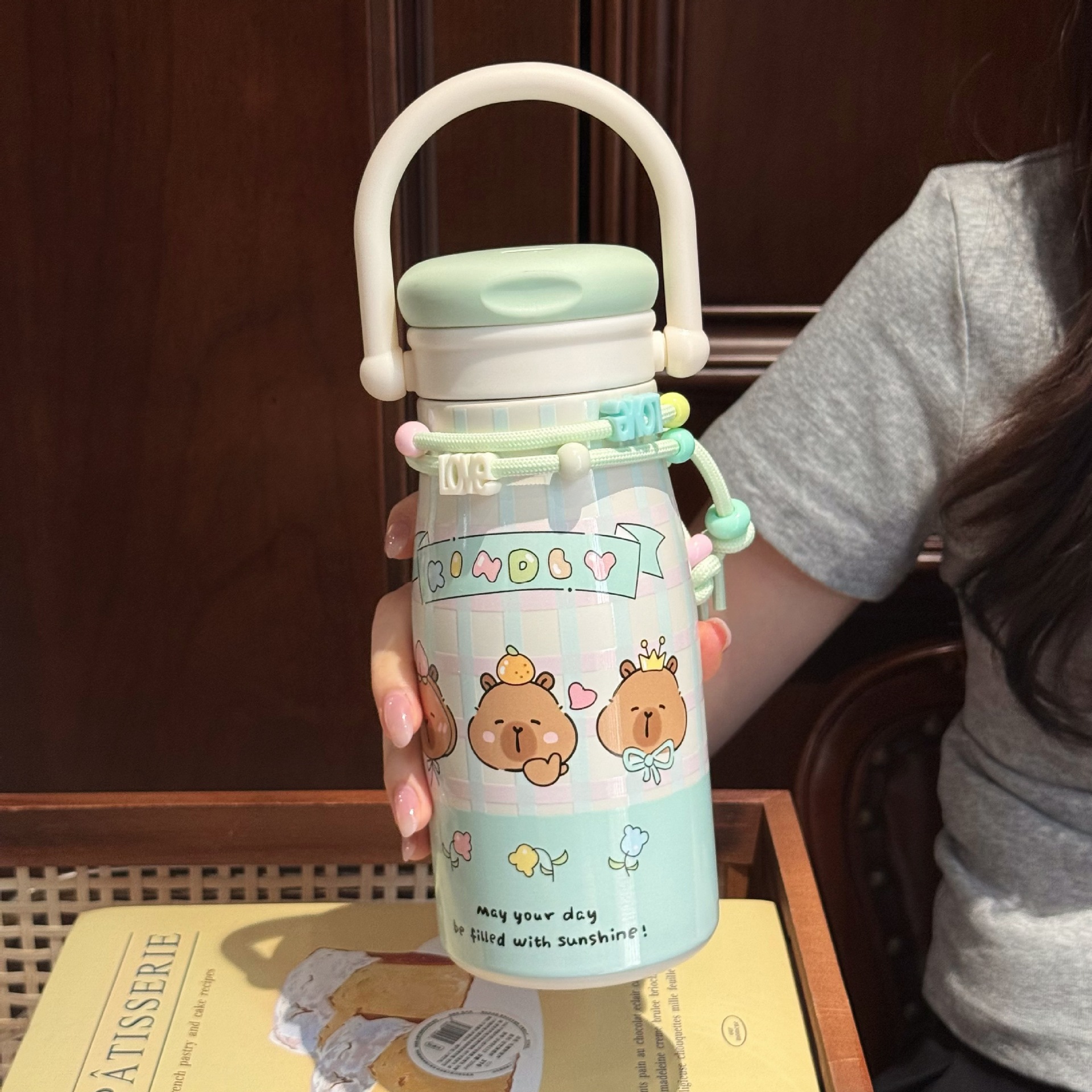 Bear Pattern Water Bottle