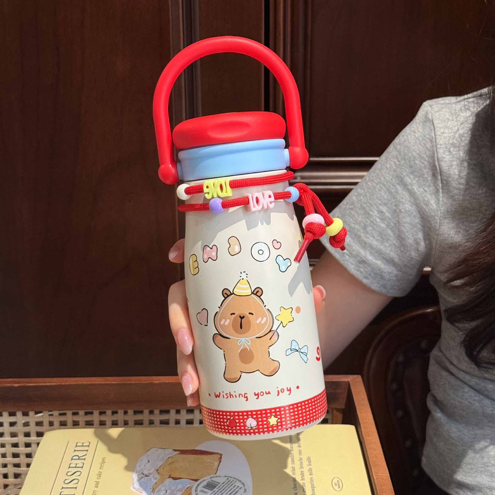Bear Pattern Water Bottle