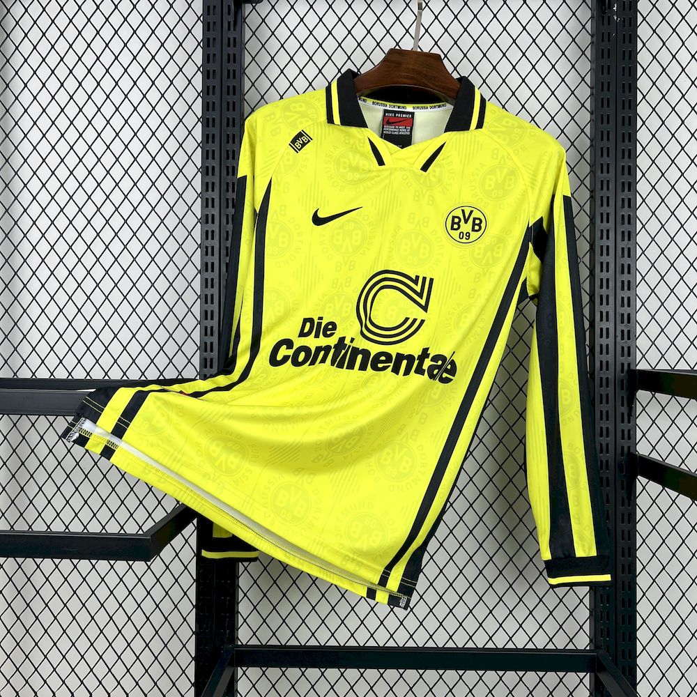 Retro Borussia Dortmund 1996/97 Home Long Sleeves Jersey - Jersey District