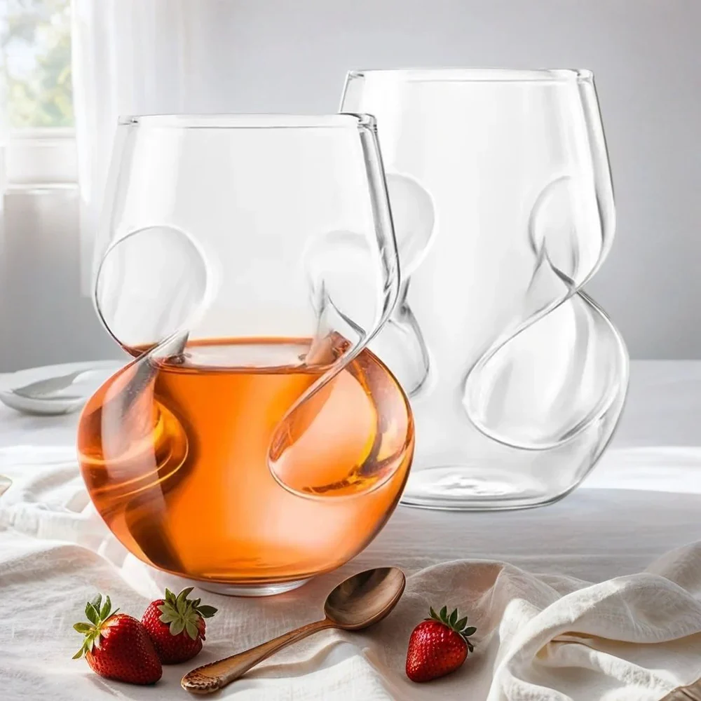 Elvara Twist Whiskey Glass – Modern Borosilicate Glass