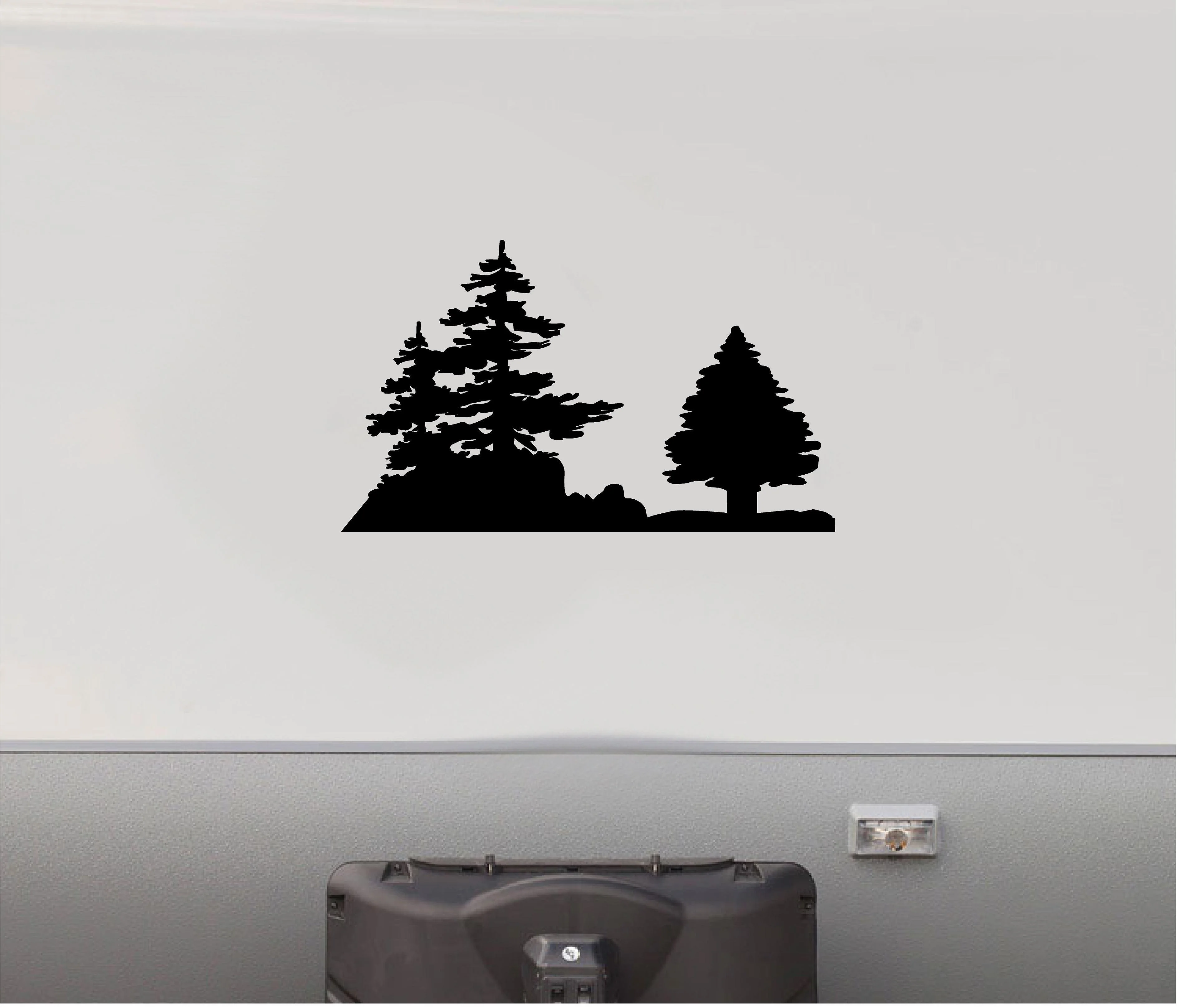 Trees RV Camper Replacement Decal - Scenic Trailer Sticker TTC06