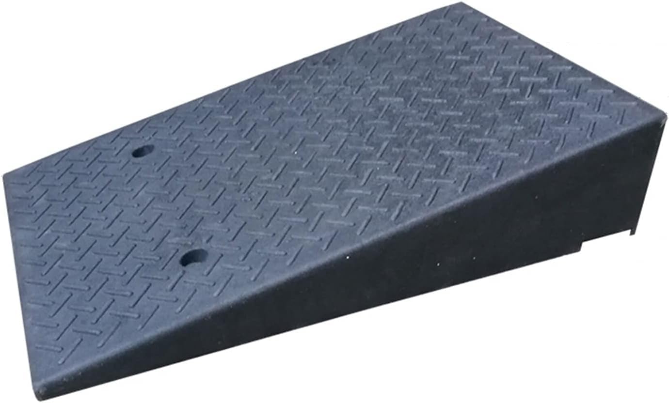 Loading Ramps , Threshold Ramp, Threshold Ramps Anti-Slip and Pressure-Resistant Curb Car Ramp, Heavy-Duty Rubber Kerb Ramp, Used for Safety Step Ramps of Car Wheelchair Scooters, with Fixing Screws(H