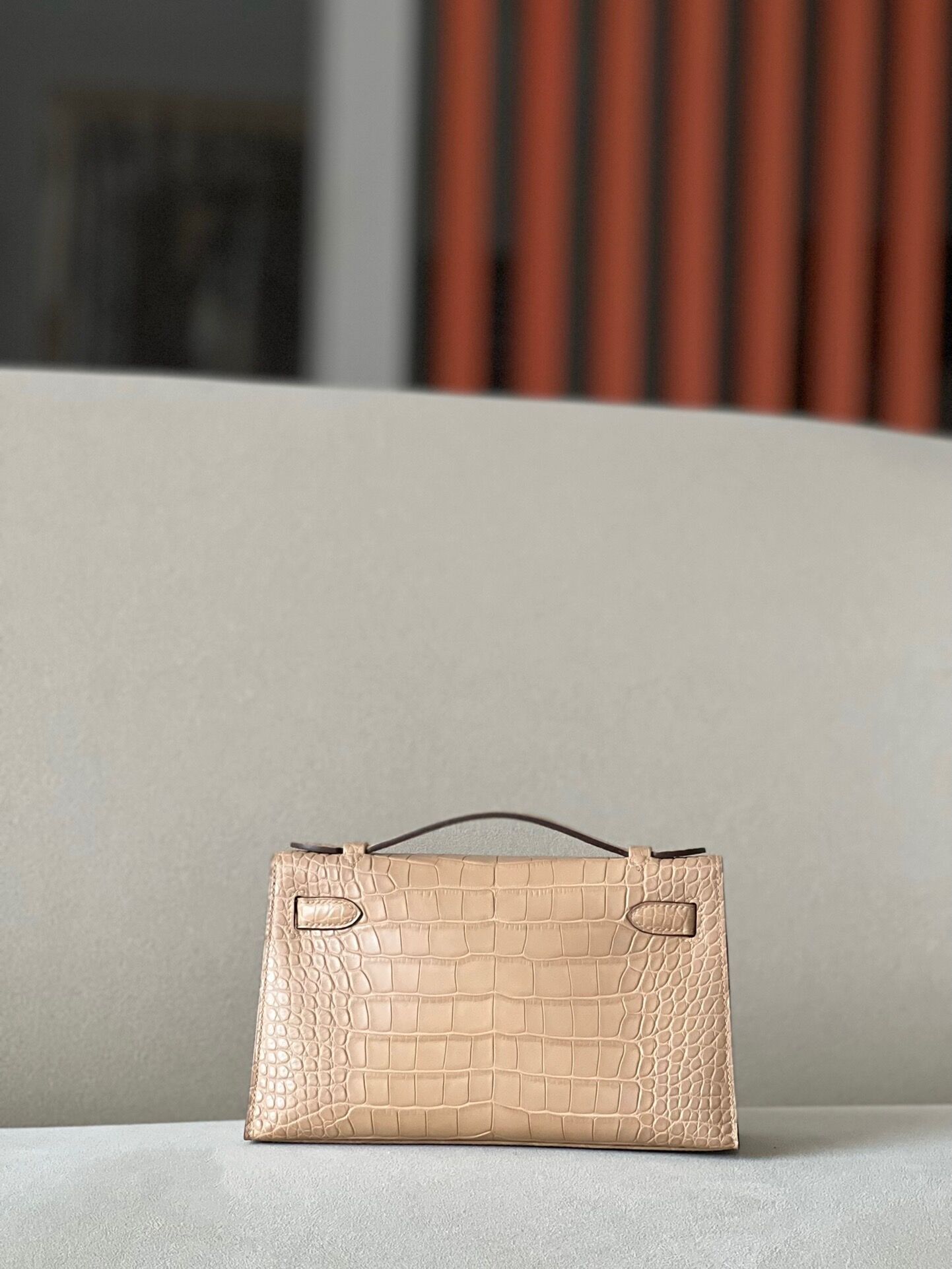 Kelly1 Mini 19 crocodile skin