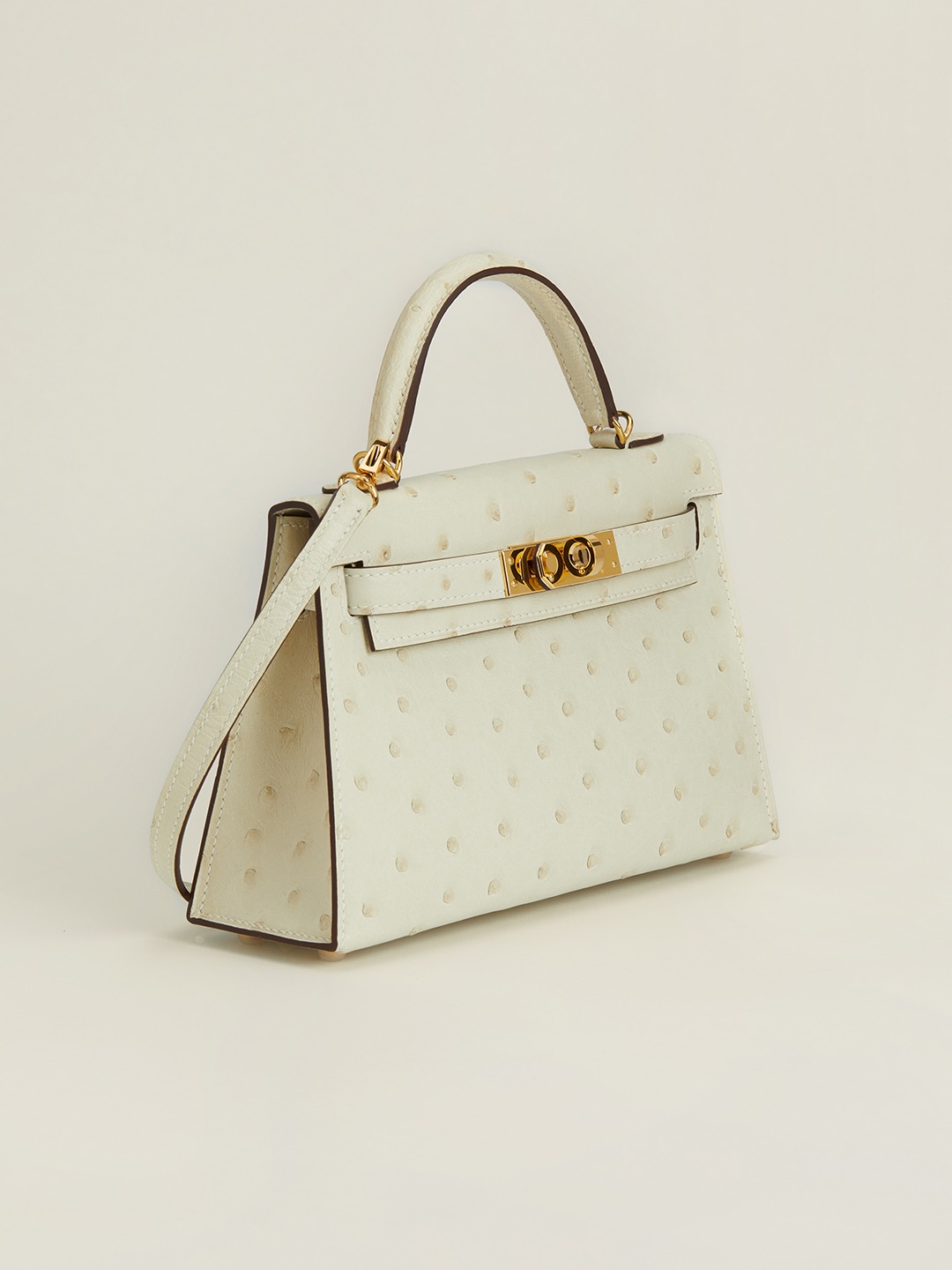 Kelly2 Mini 19 South African ostrich skin