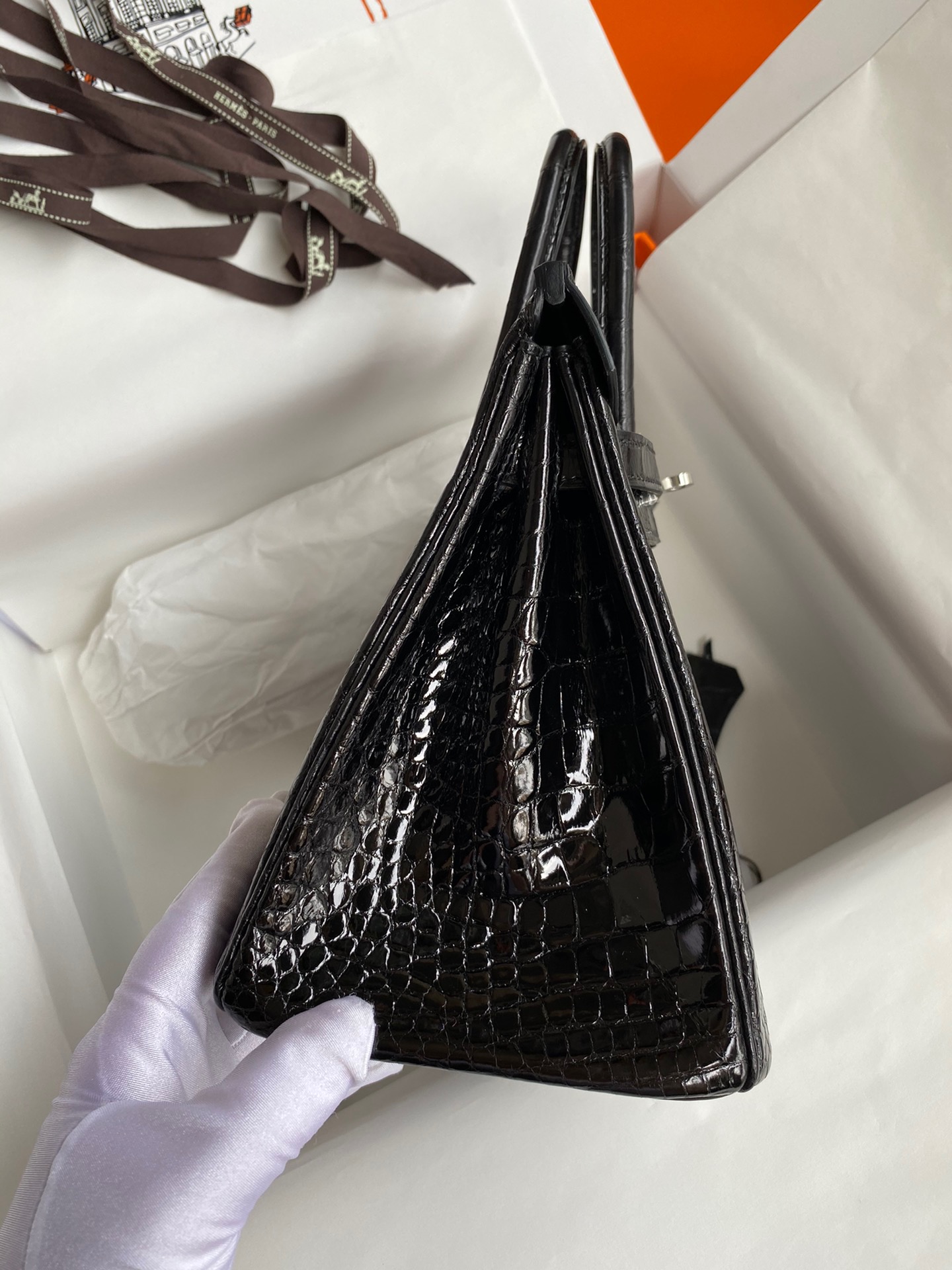 Advanced customization Birkin 25-30 crocodile skin