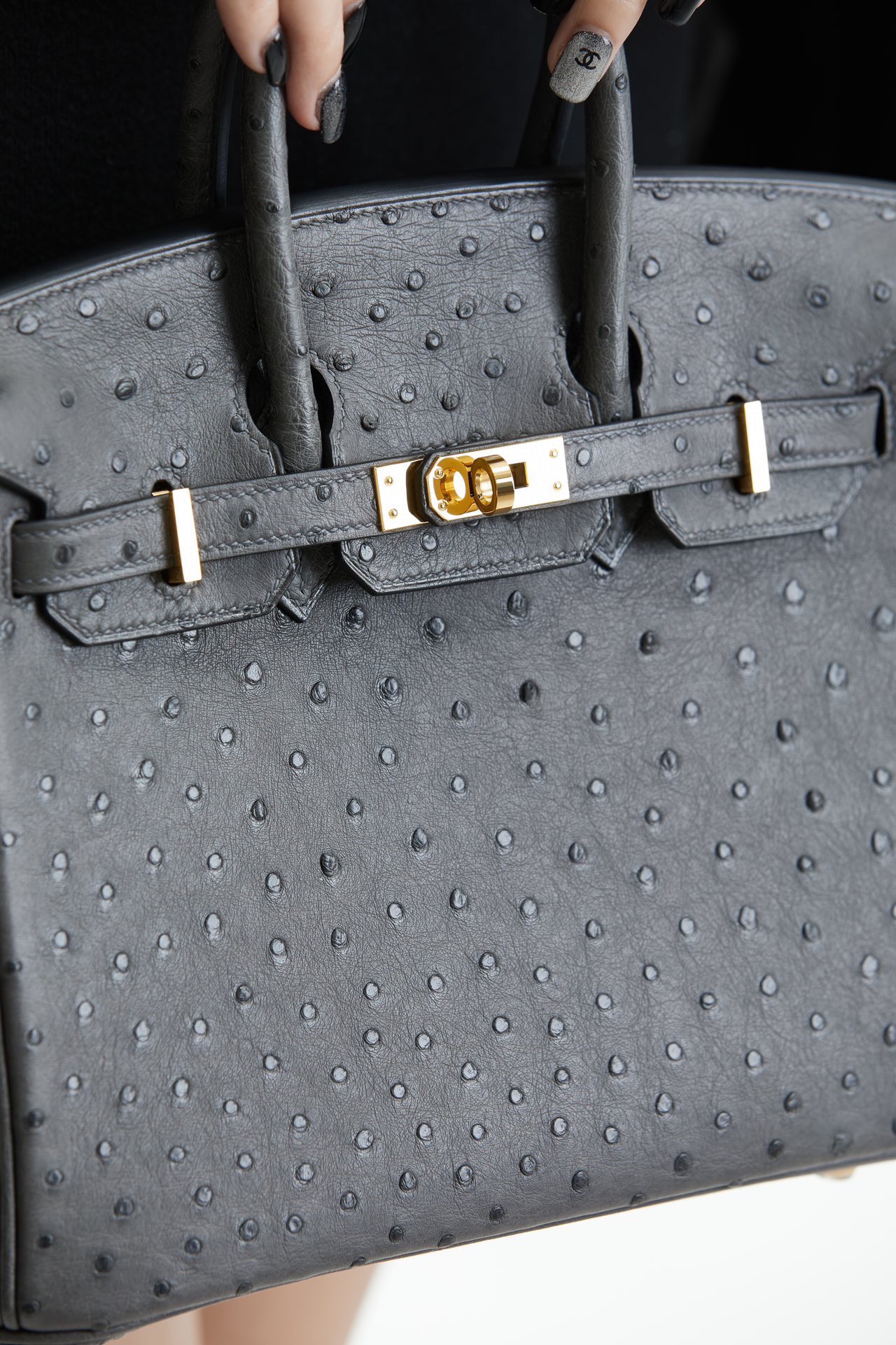 Advanced customization Birkin 25-30 Ostrich skin