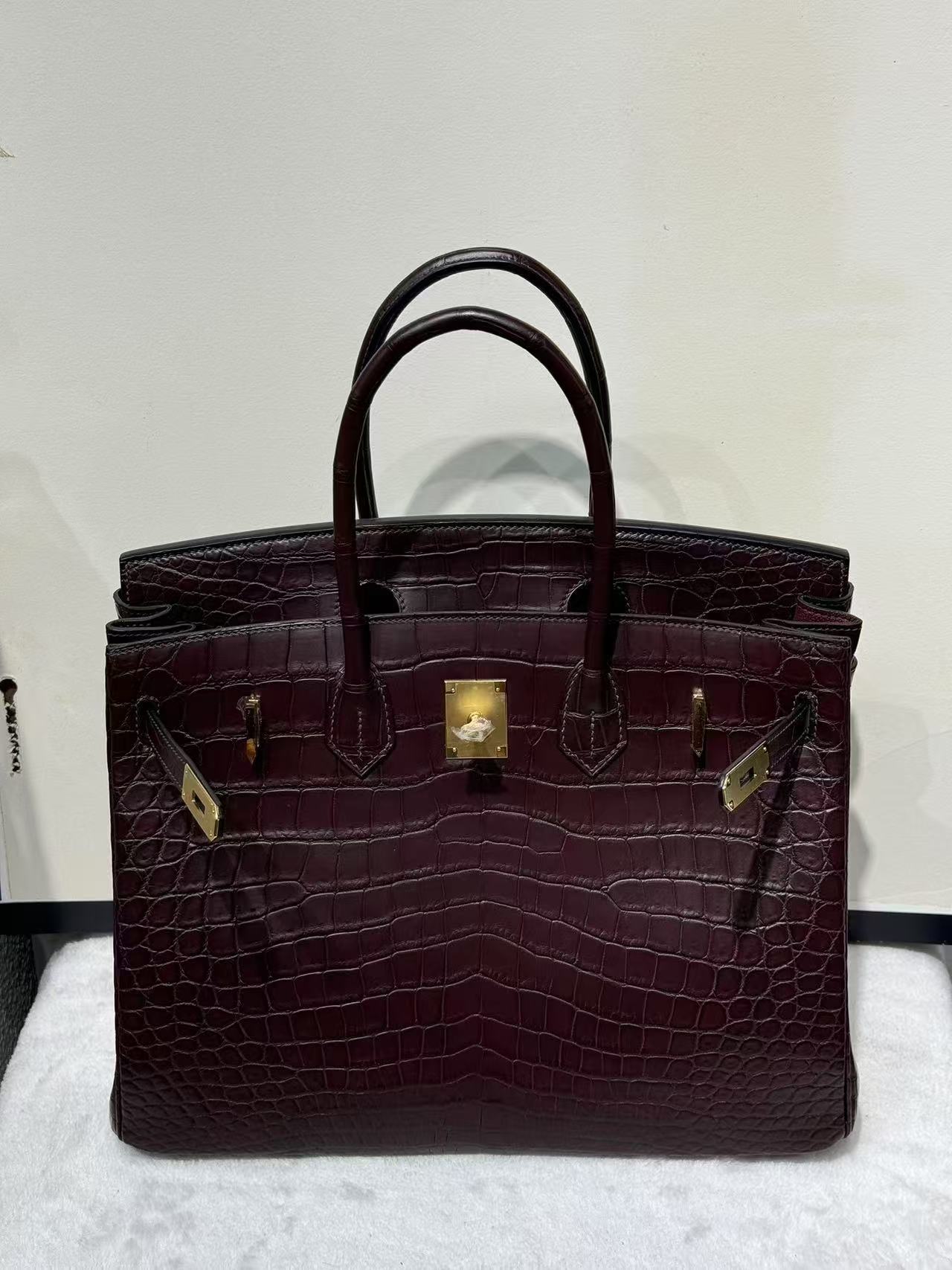 Advanced customization Birkin 35 crocodile skin