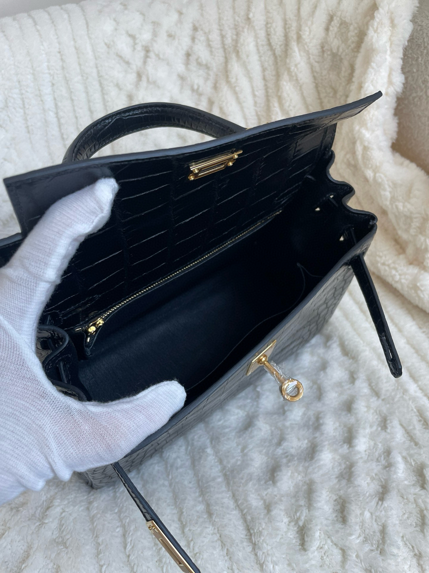 Haute Couture Kelly 25-28 crocodile skin