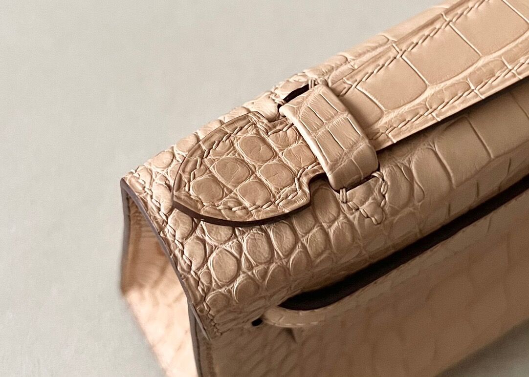 Kelly1 Mini 19 crocodile skin