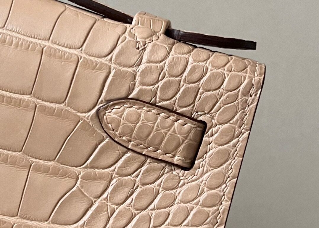 Kelly1 Mini 19 crocodile skin